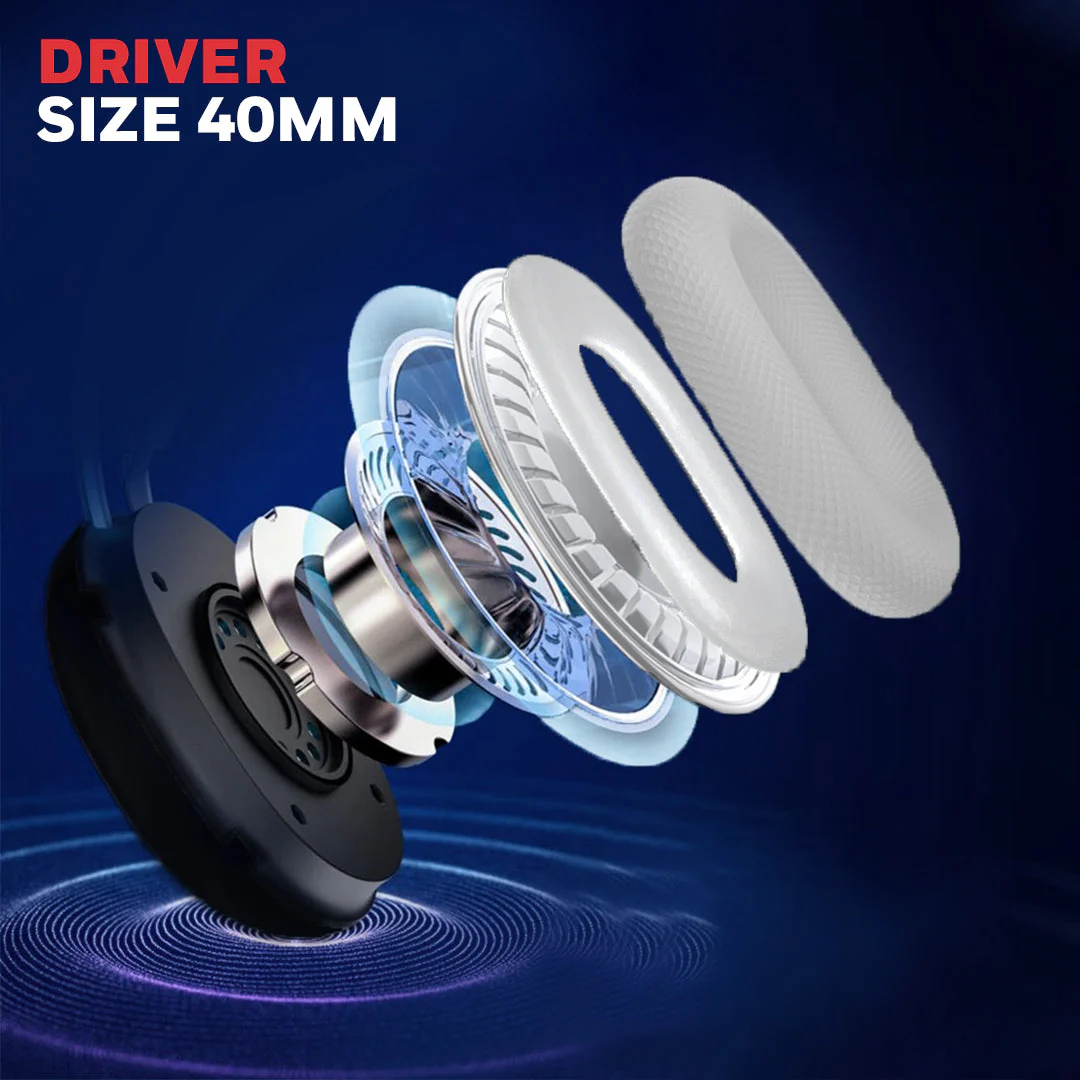 Moxie V20 Bluetooth Headphone-Black - Image 2