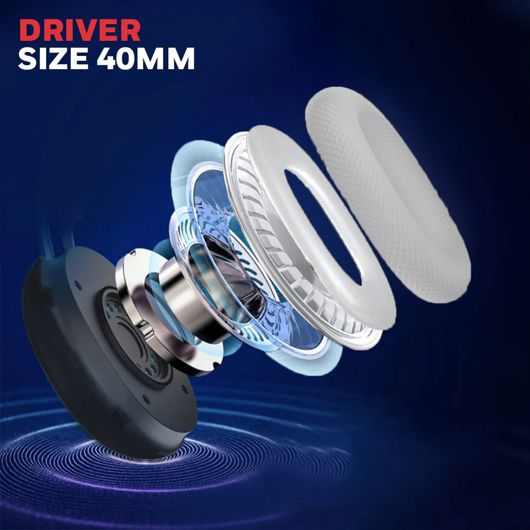 Moxie V20 Bluetooth Headphone-Blue - Image 5