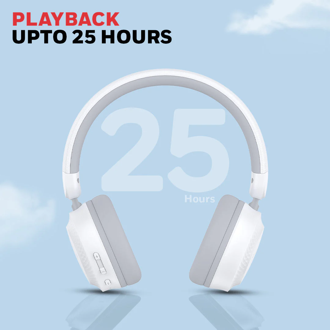 Moxie V20 Bluetooth Headphone-White - Image 3