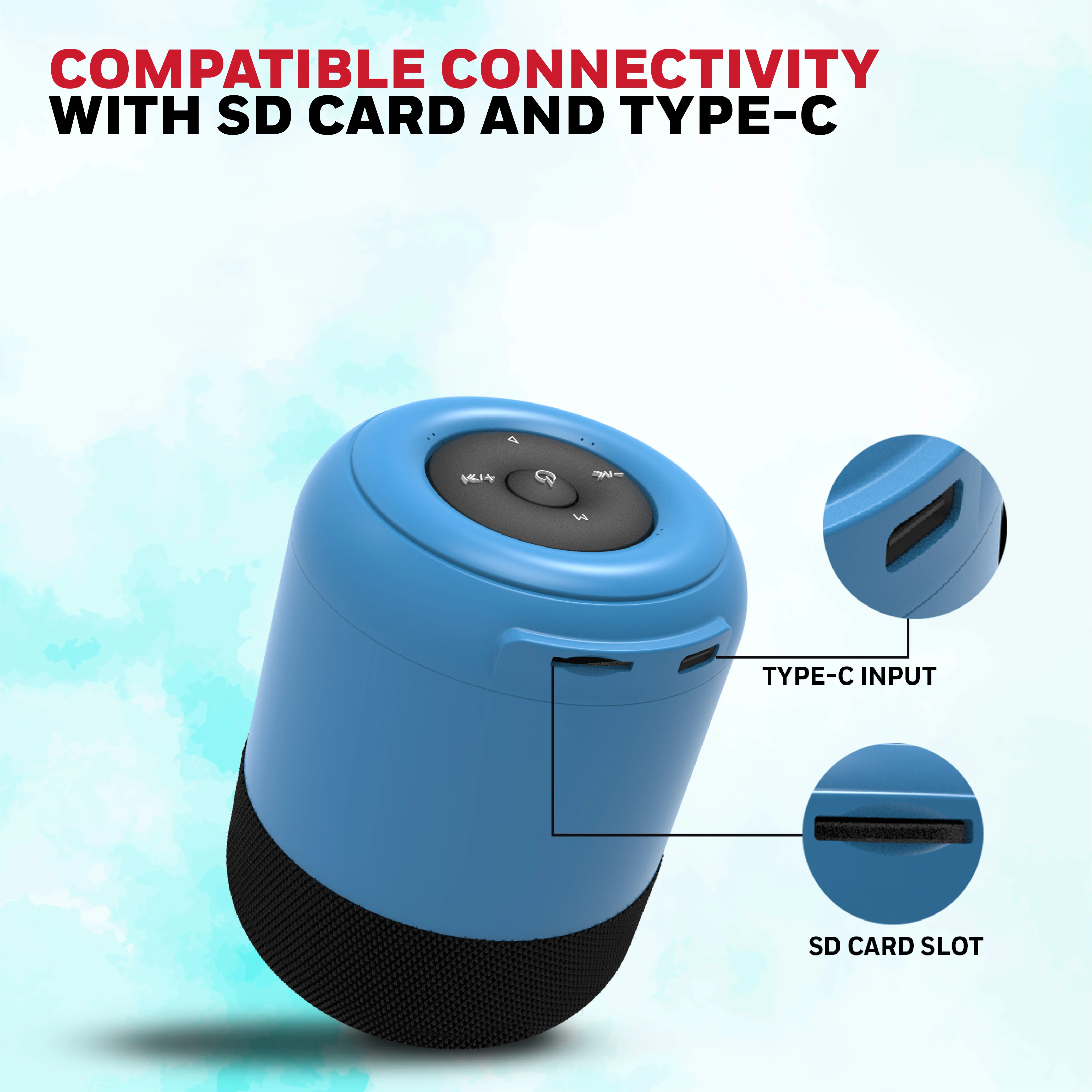 Moxie V200 Bluetooth Speaker - Blue - Image 9