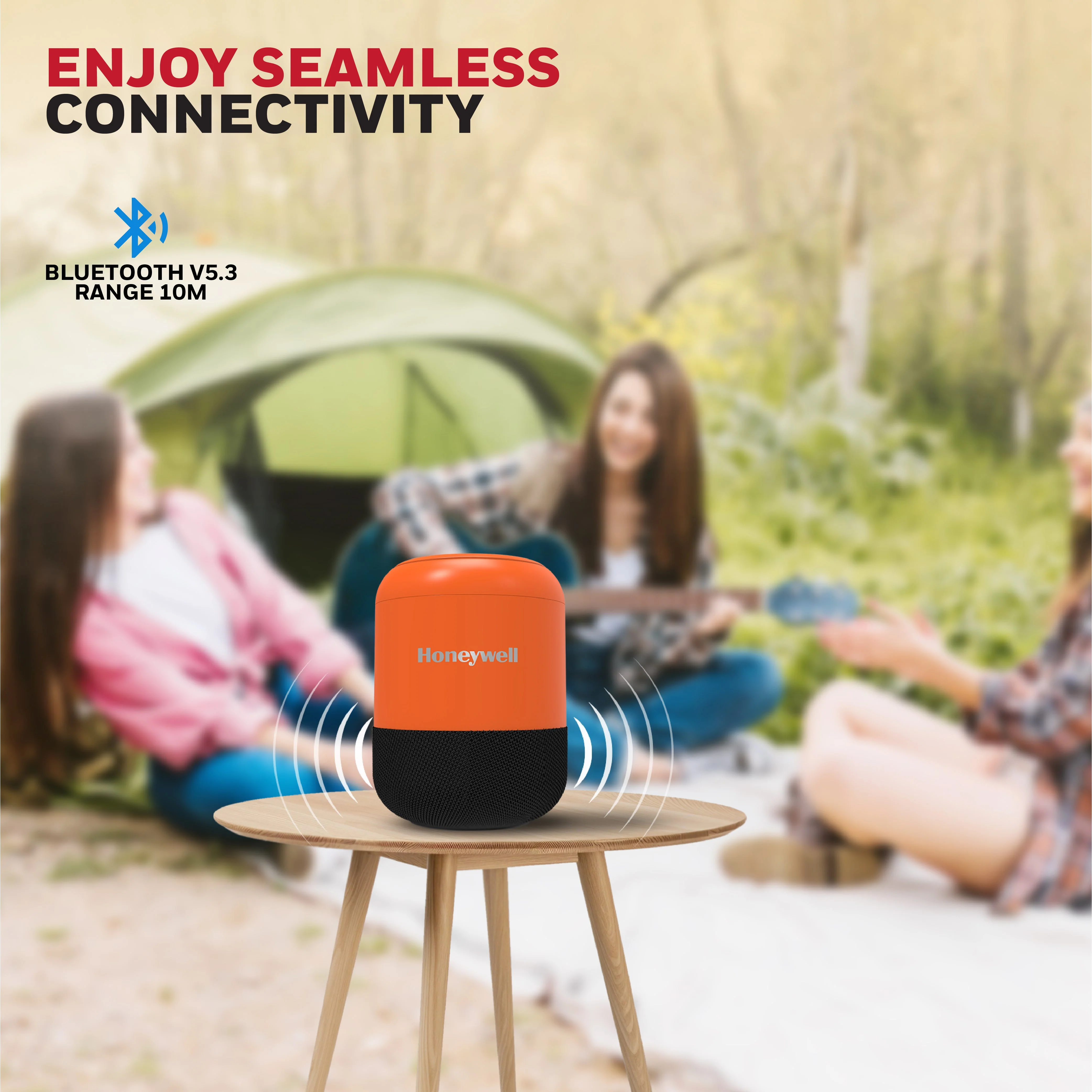 Moxie V200 Bluetooth Speaker - Orange - Image 3