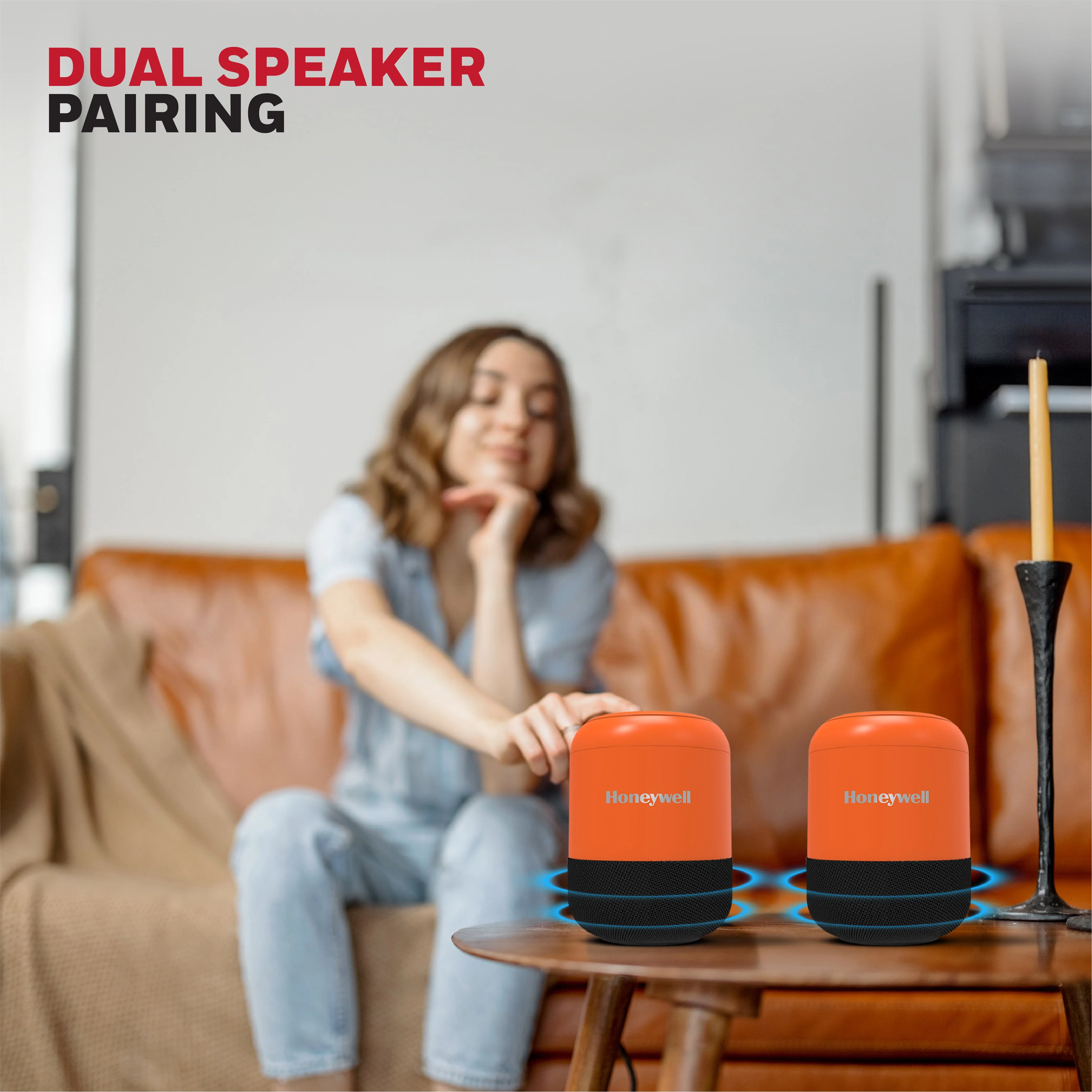 Moxie V200 Bluetooth Speaker - Orange - Image 4