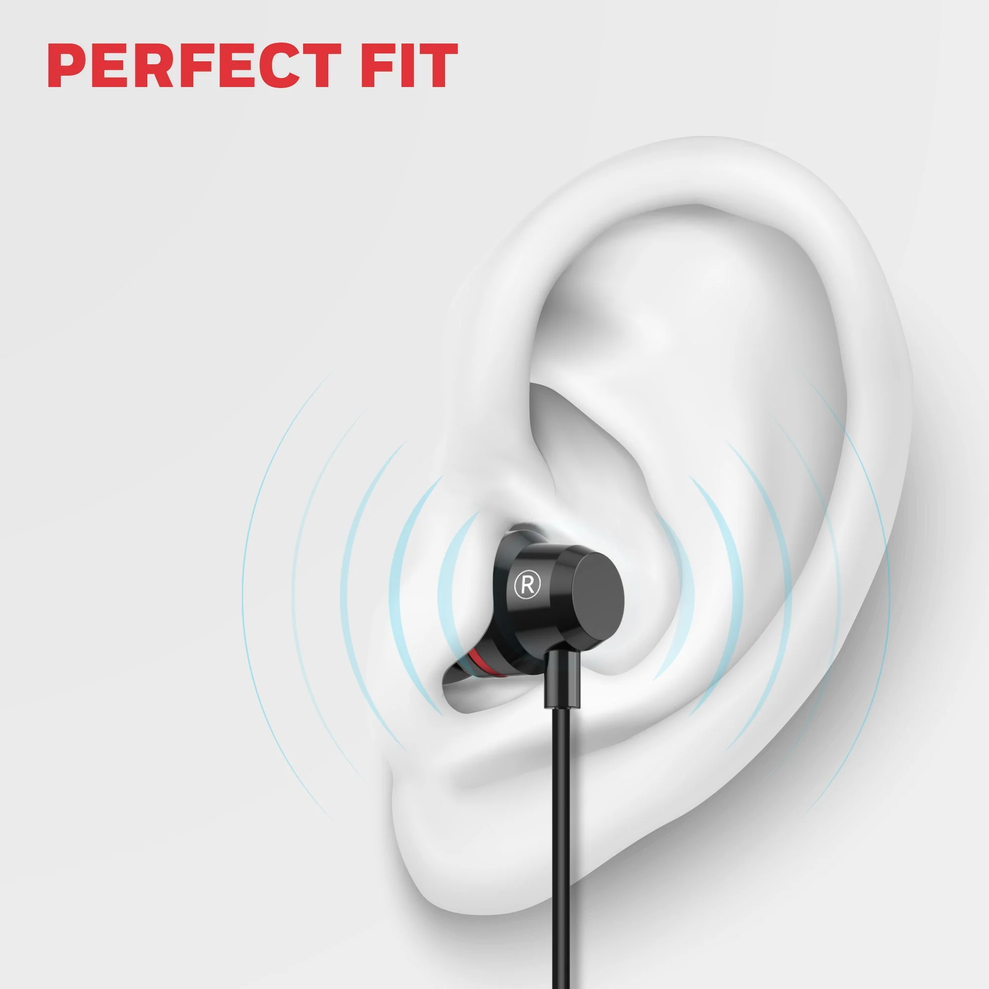 Moxie V50 Wired Earphone- Black - Image 4
