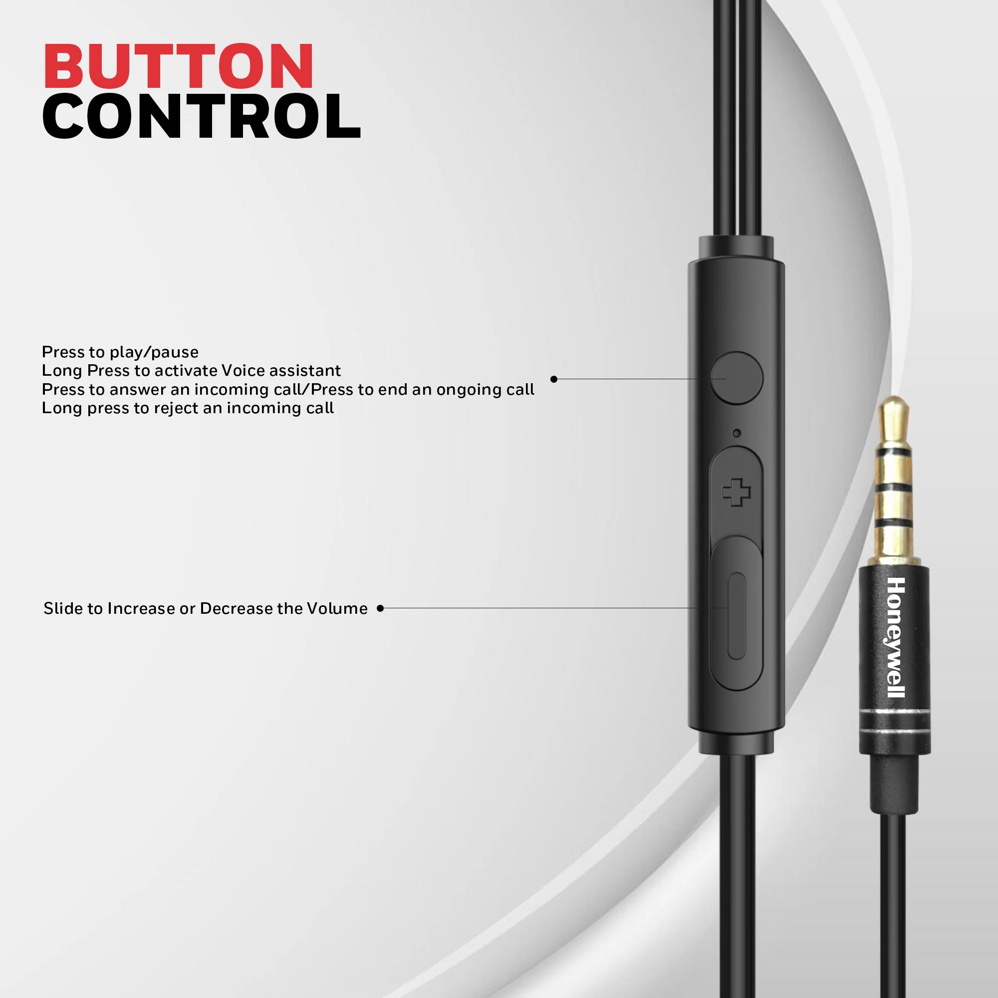Moxie V50 Wired Earphone- Black - Image 5