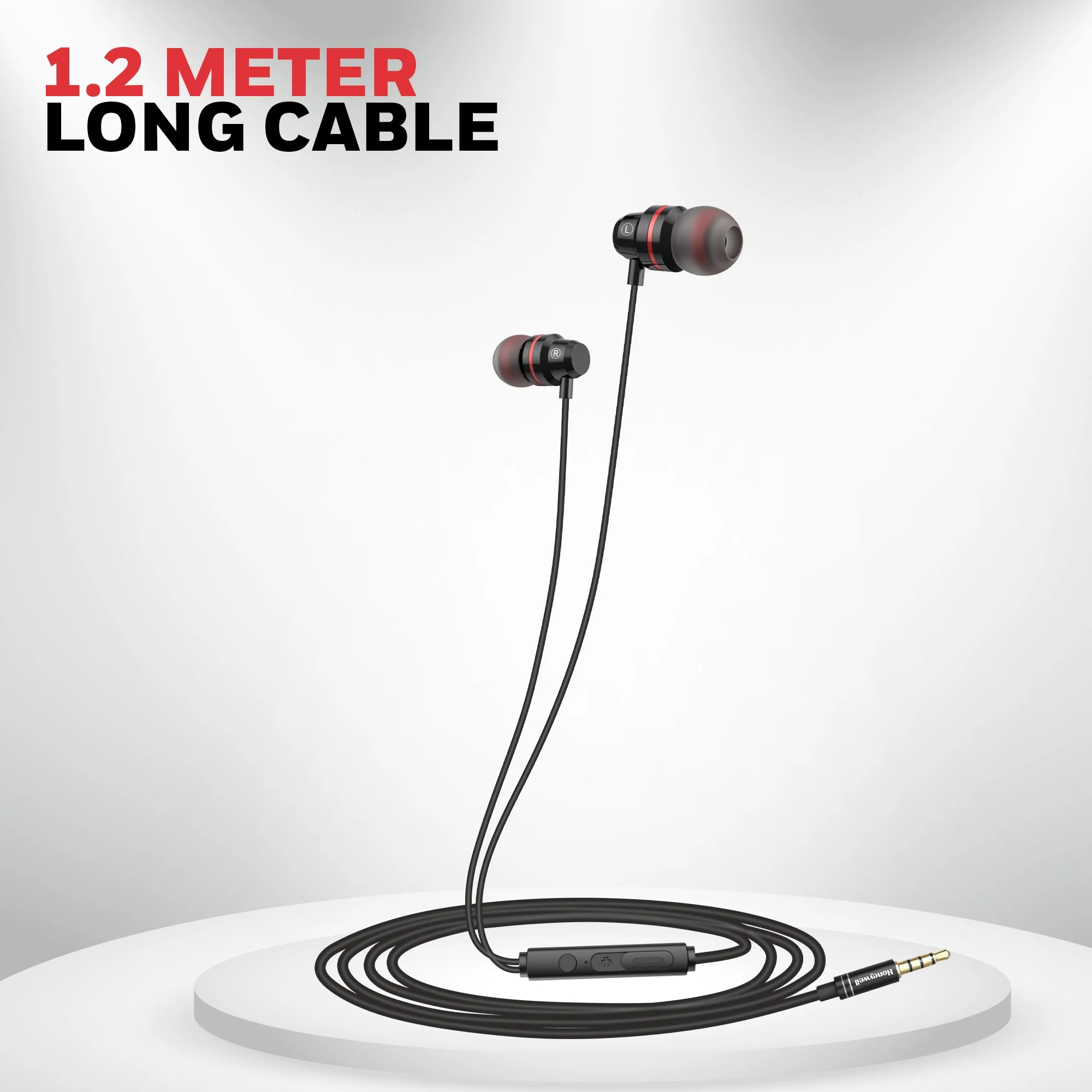 Moxie V50 Wired Earphone- Black - Image 7
