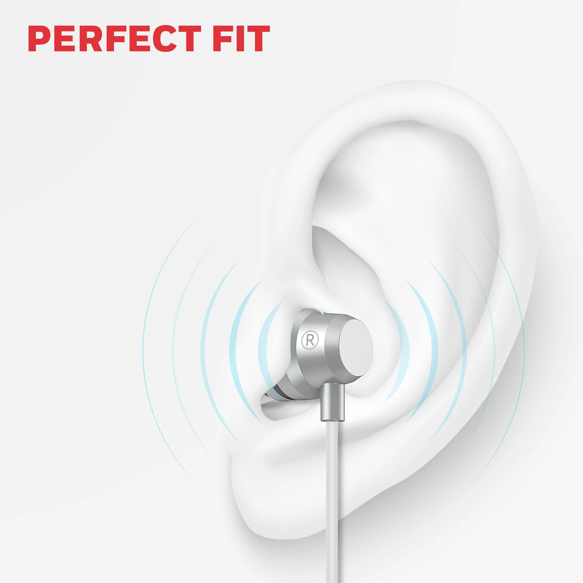 Moxie V50 Wired Earphones-White - Image 7