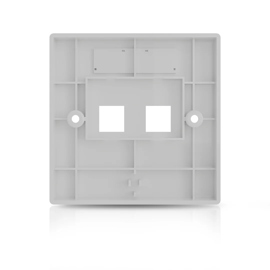 Square Face Plate (86x86) UTP/STP - Dual Port (NS) - Image 2