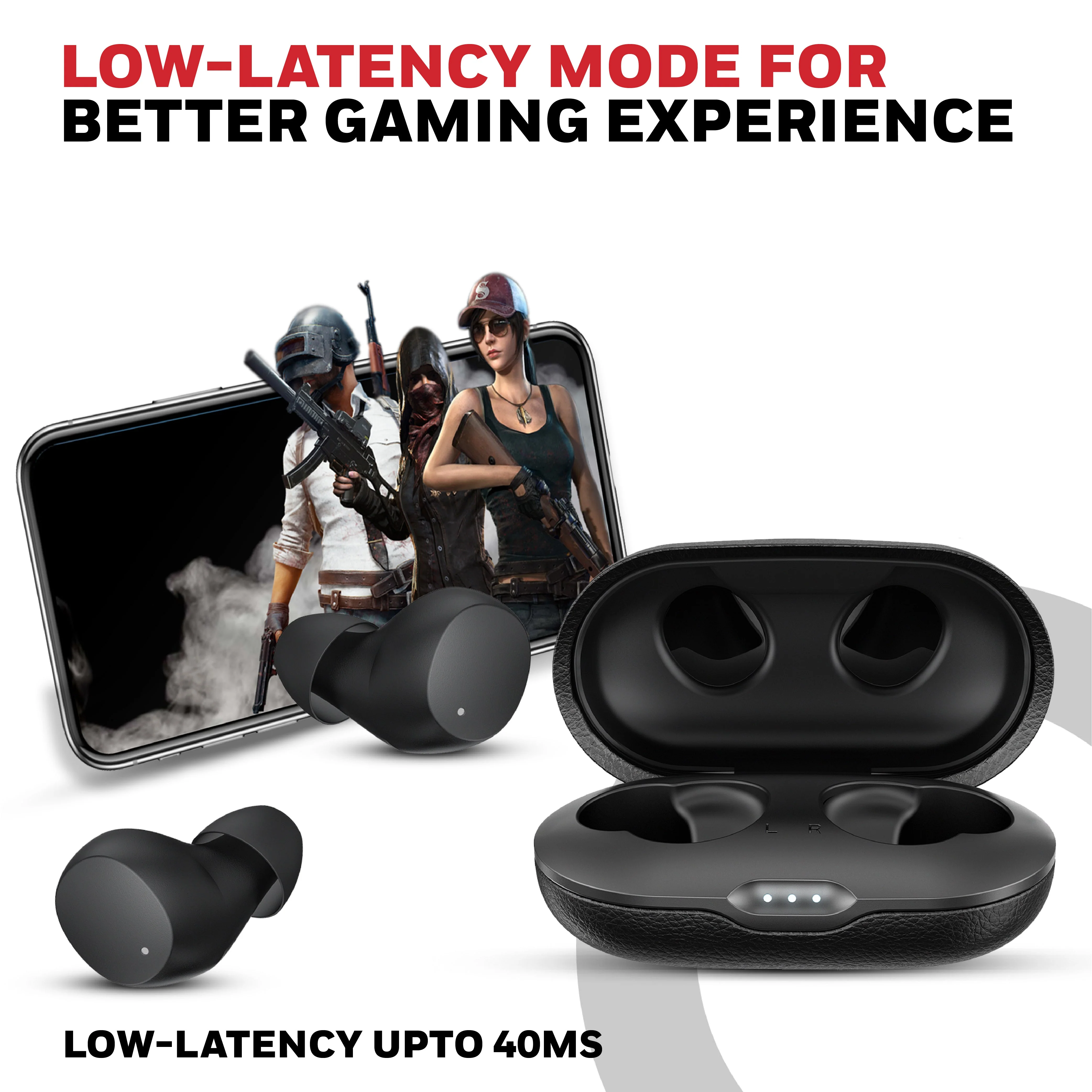 Suono P2200 Truly Wireless Earbuds-Black - Image 6
