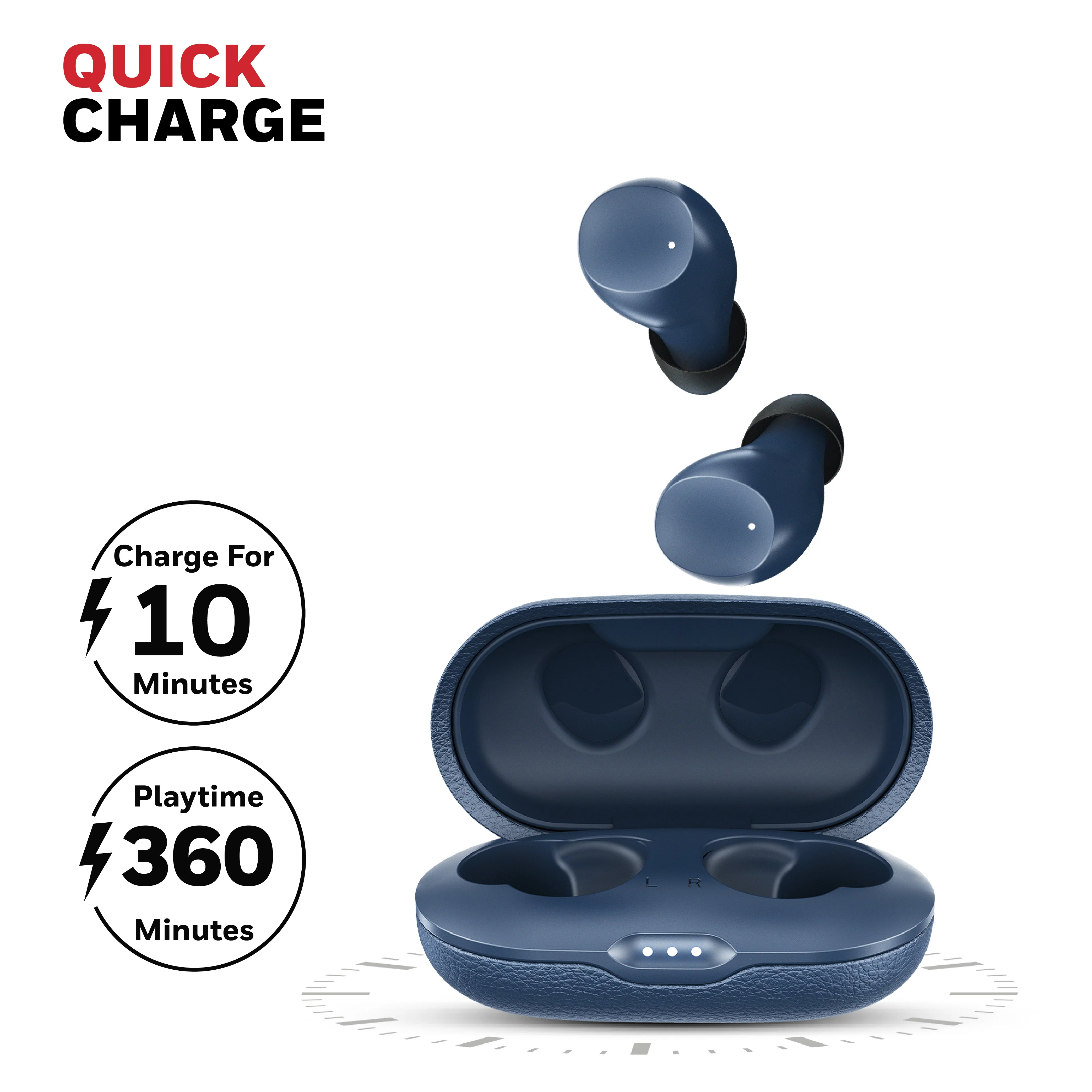Suono P2200 Truly Wireless Earbuds-Blue - Image 7