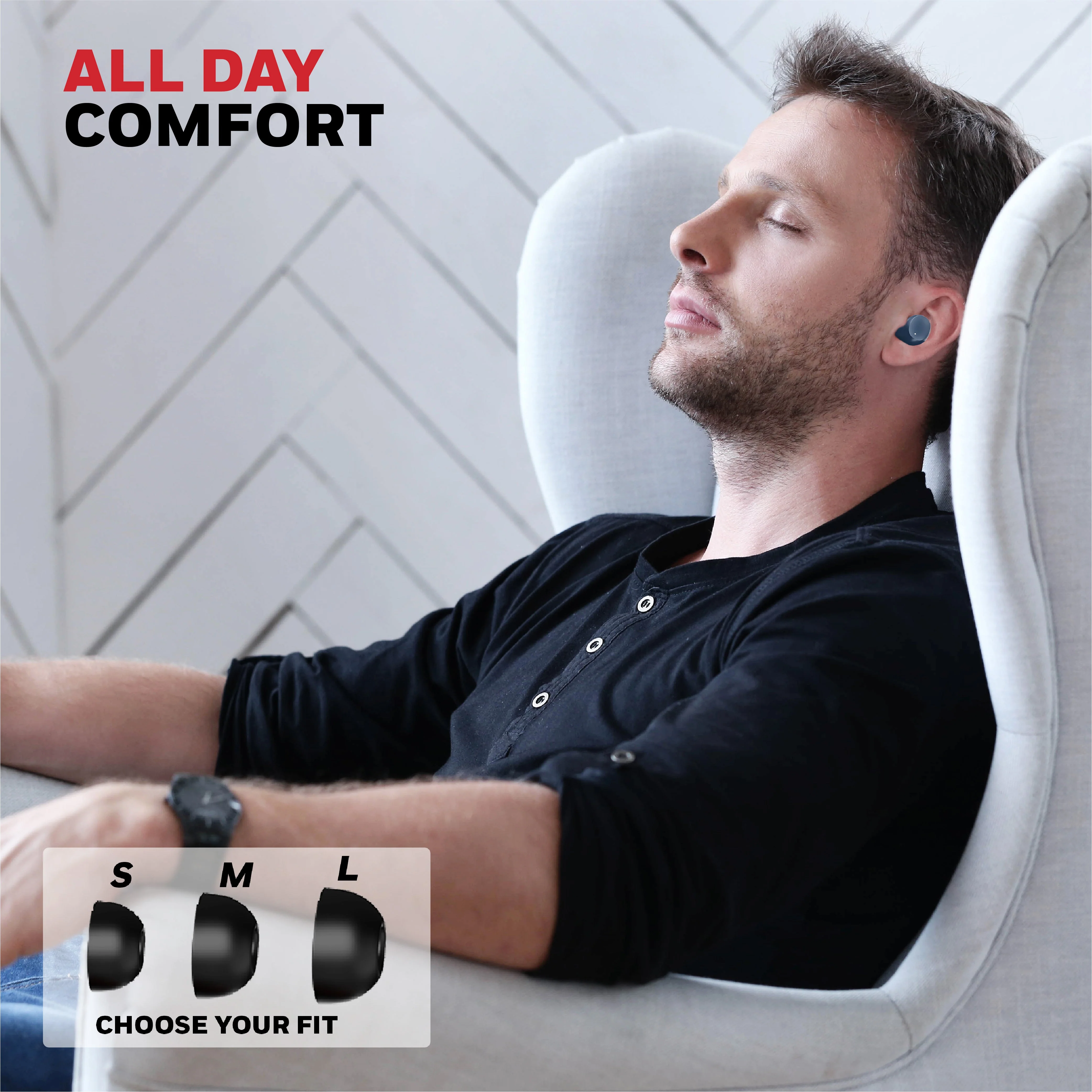 Suono P2200 Truly Wireless Earbuds-Blue - Image 9
