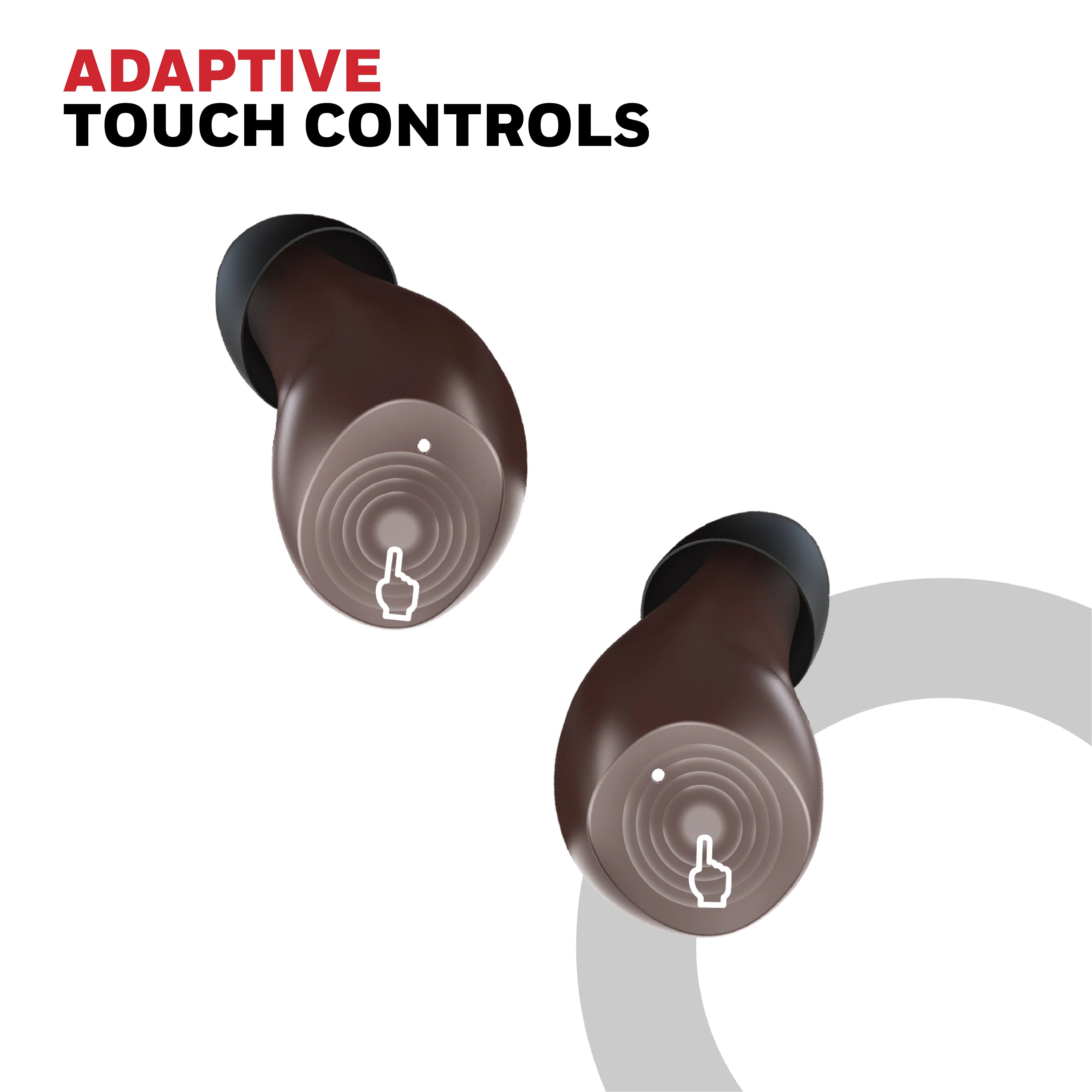 Suono P2200 Truly Wireless Earbuds-Brown - Image 4