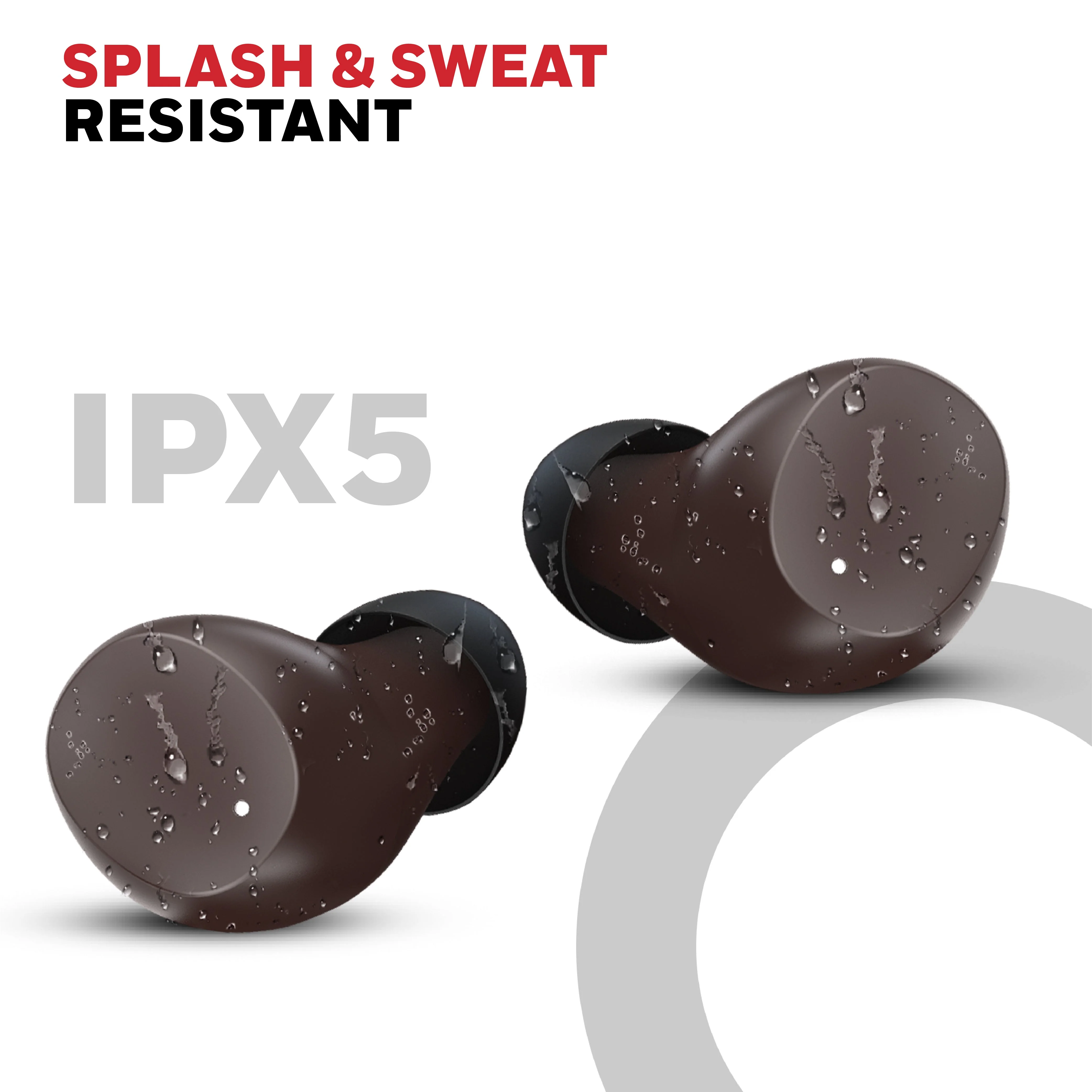 Suono P2200 Truly Wireless Earbuds-Brown - Image 5