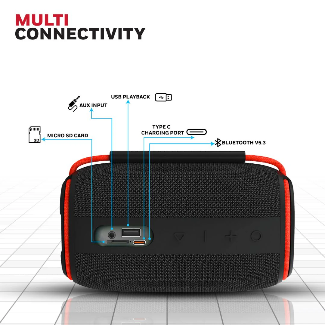 Suono P400 Bluetooth Speaker - Black - Image 4
