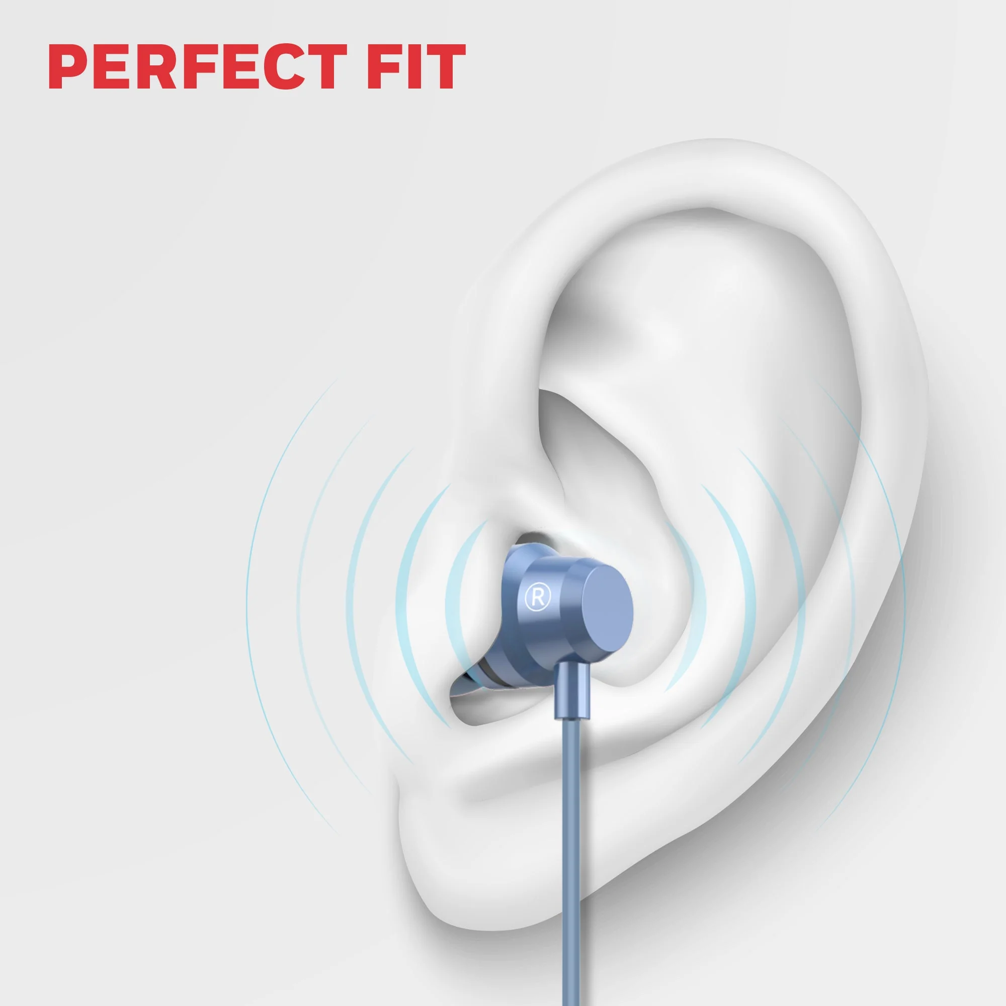 Suono P60 Wired Earphones-Blue - Image 2