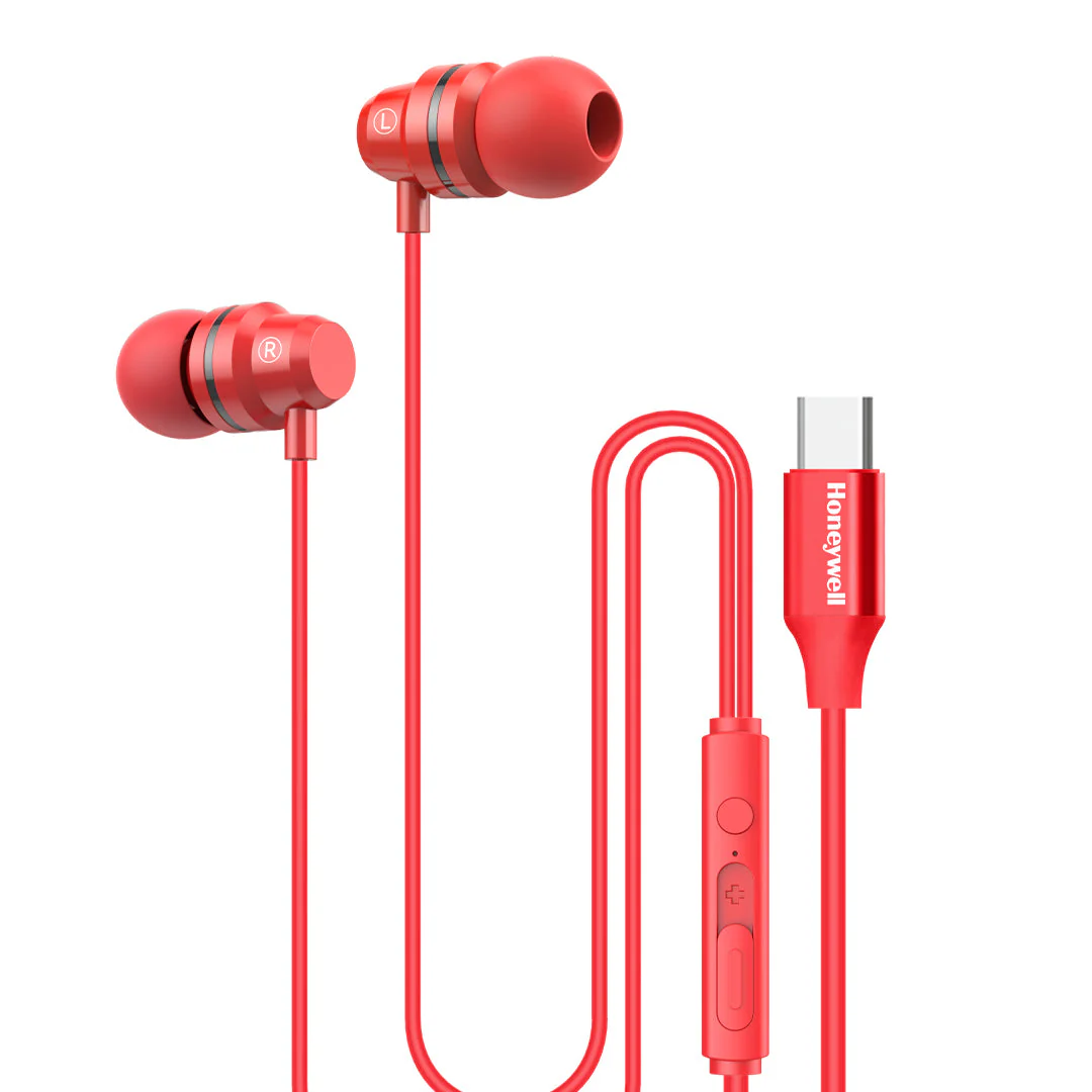 Suono P60 Wired Earphones-Red