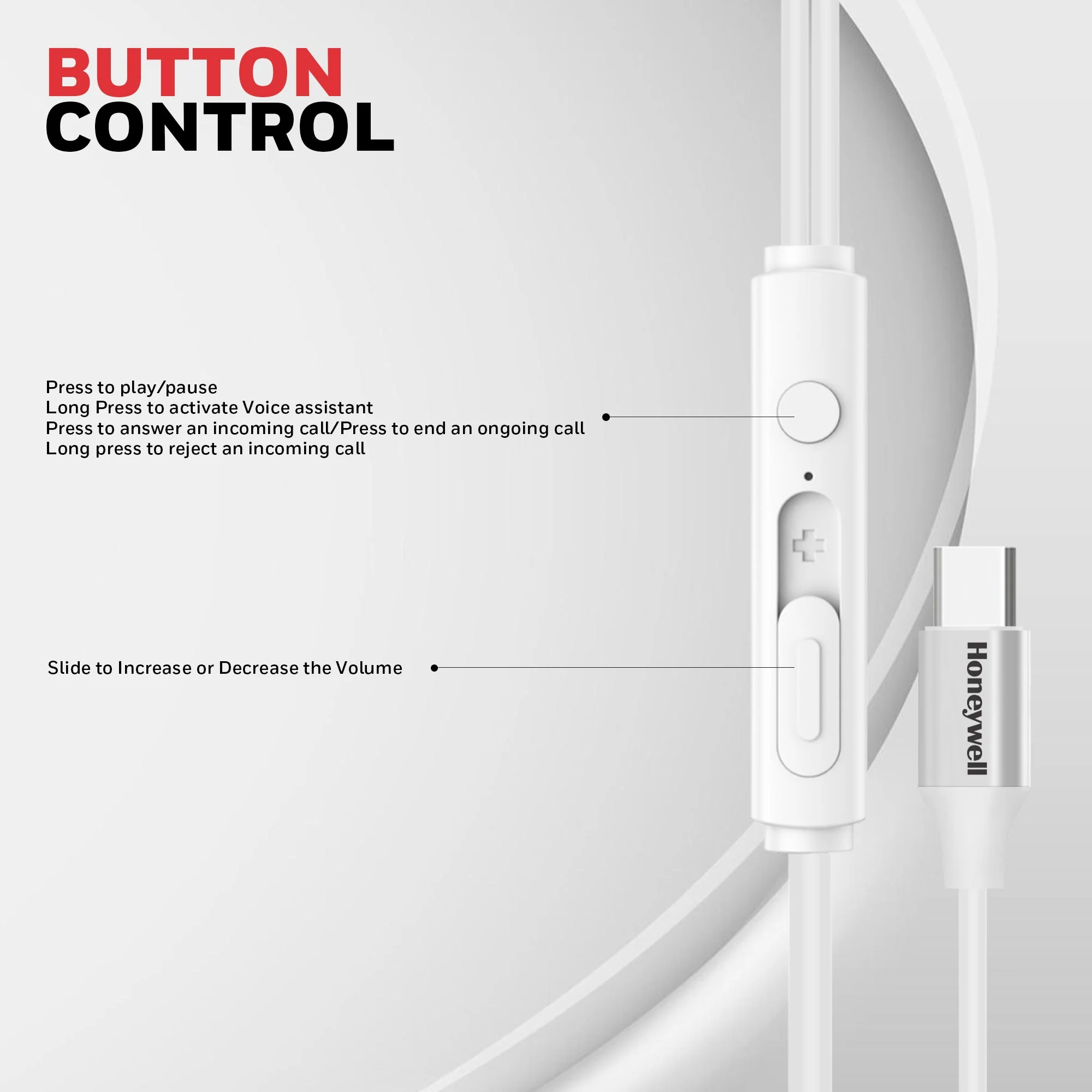 Suono P60 Wired Earphones-White - Image 5