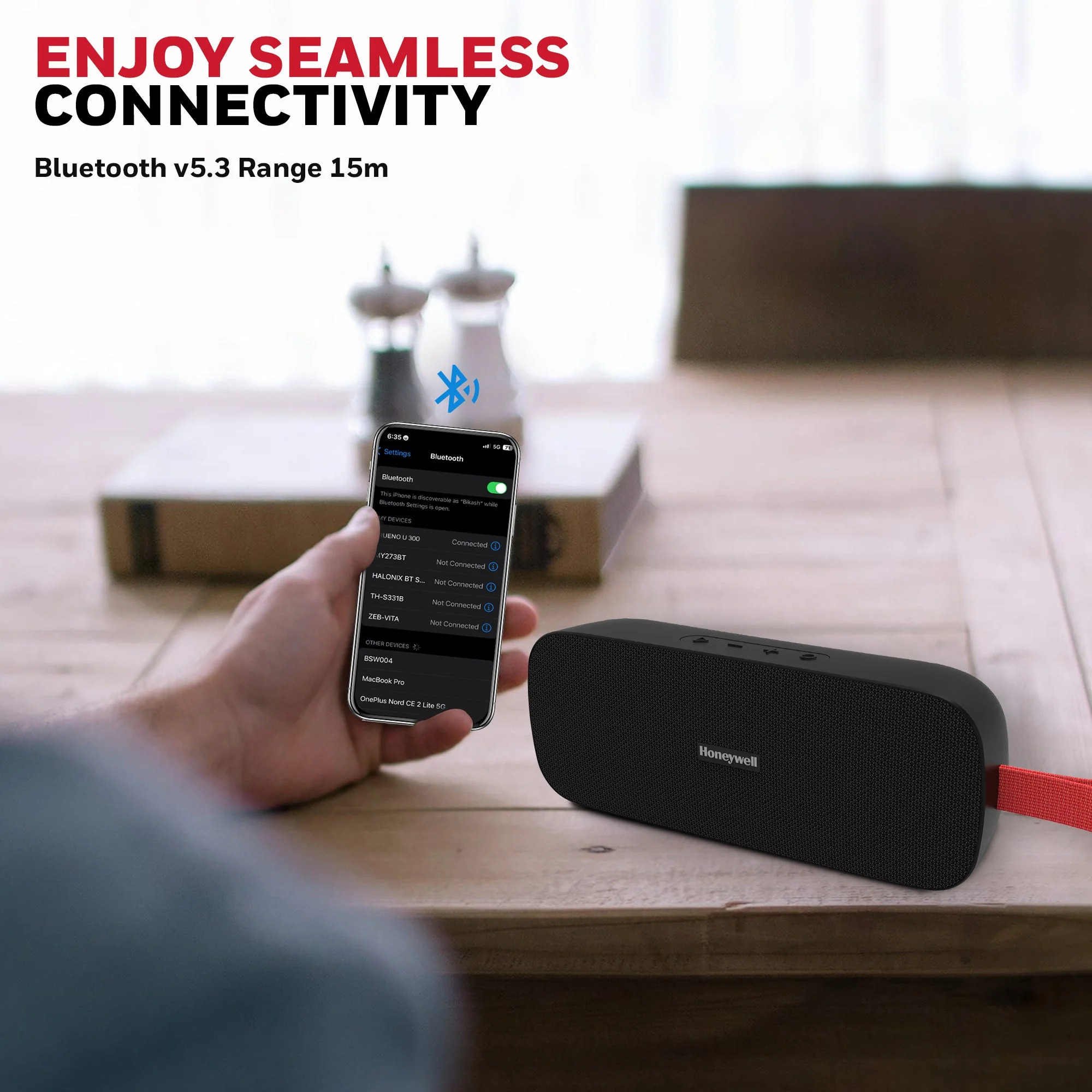 Trueno U300 Bluetooth Speaker - Black - Image 6