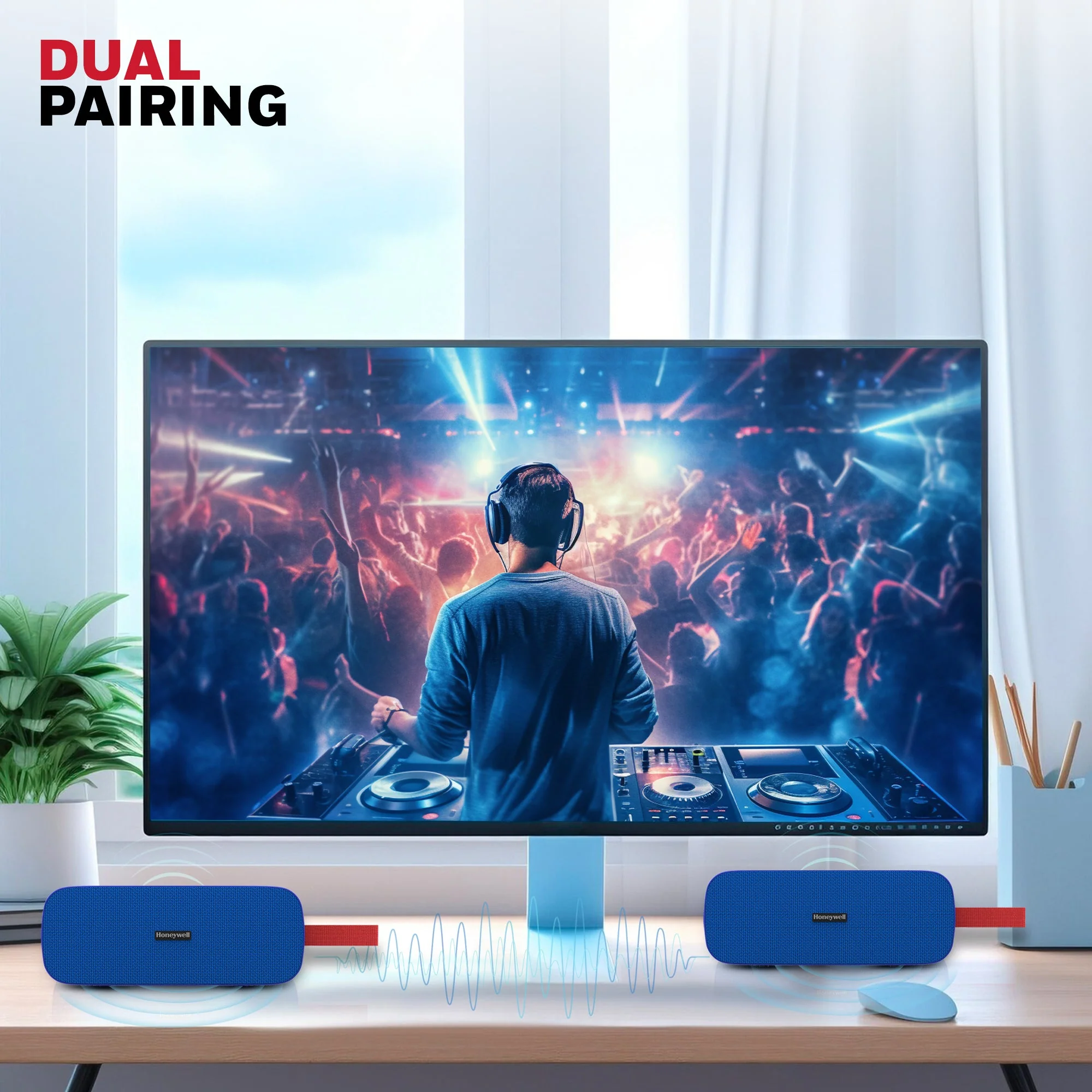 Trueno U300 Bluetooth Speaker - Blue - Image 2