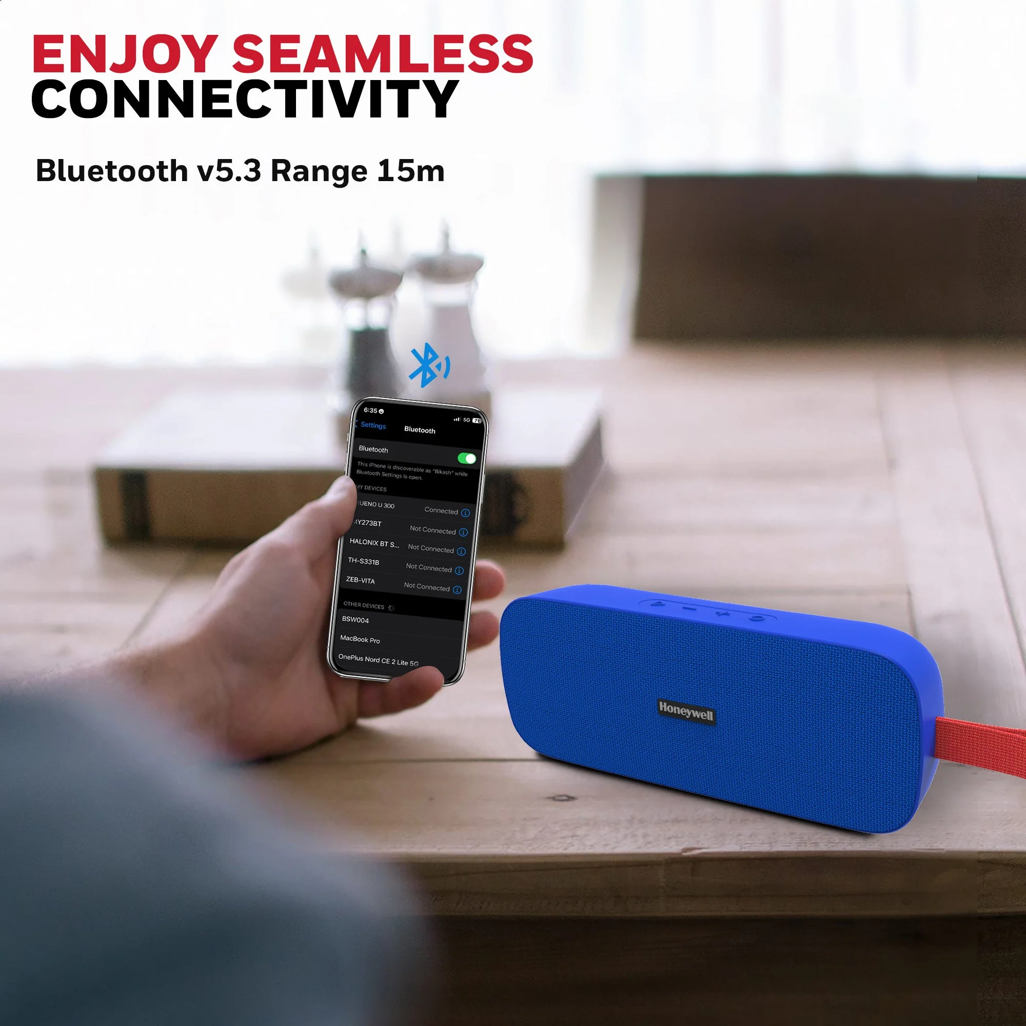 Trueno U300 Bluetooth Speaker - Blue - Image 4