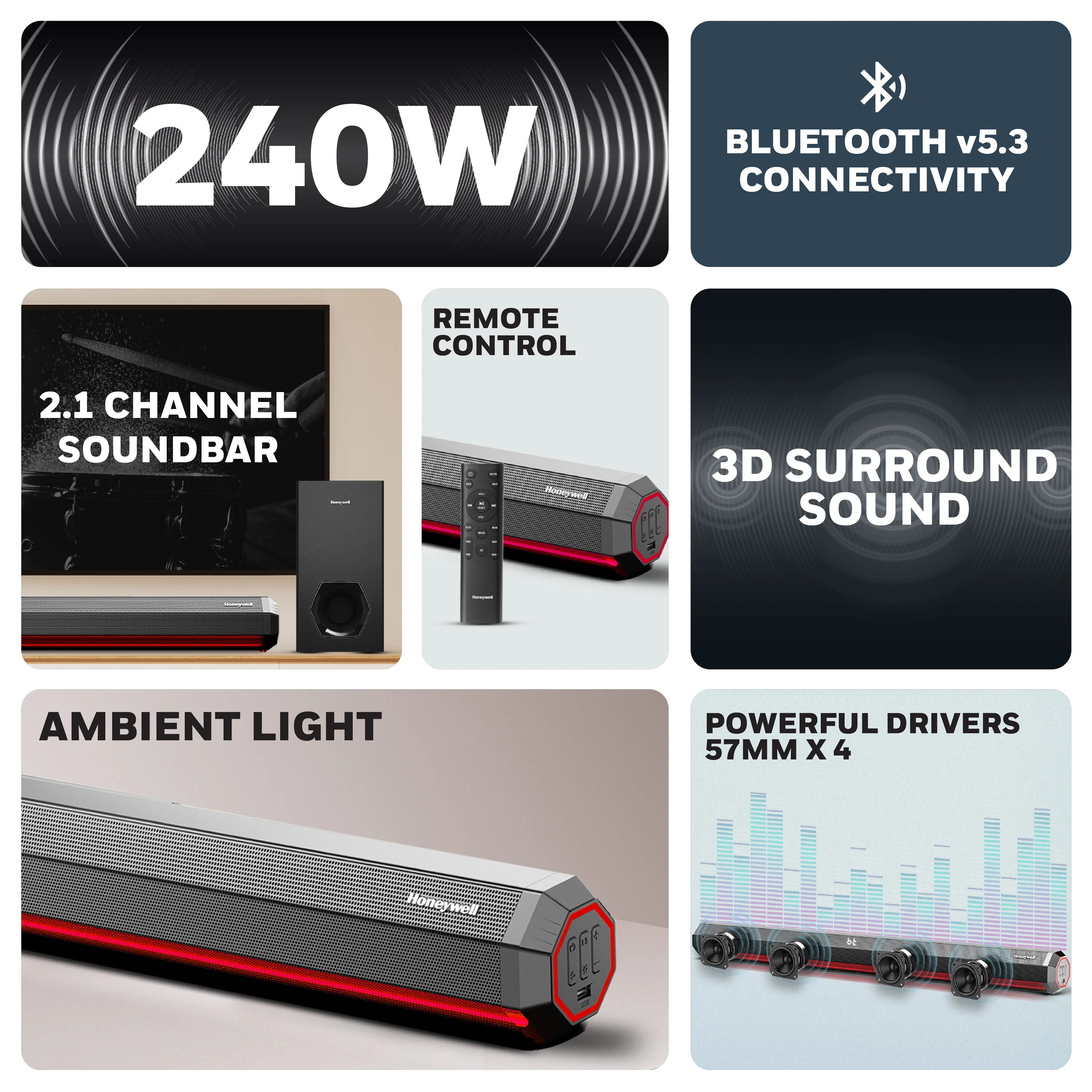 Trueno U4000 Soundbar - 240W - Image 5