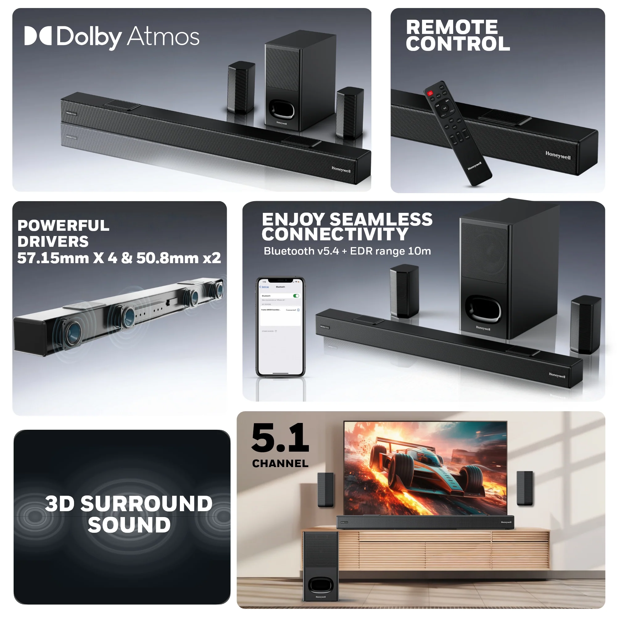 Trueno U8000 Soundbar- 700W - Image 2