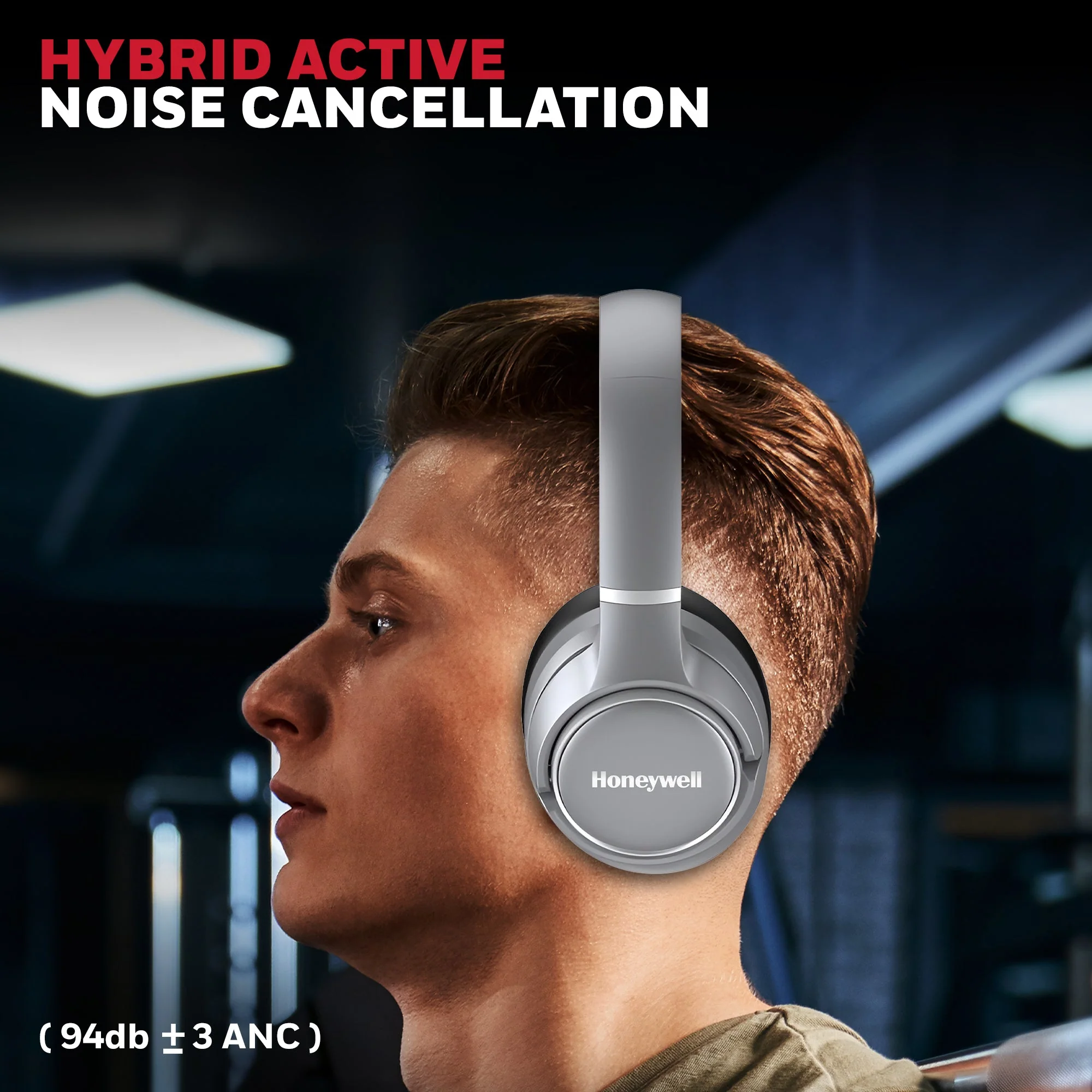 Trueno U20 ANC Bluetooth Headphones-Grey - Image 10