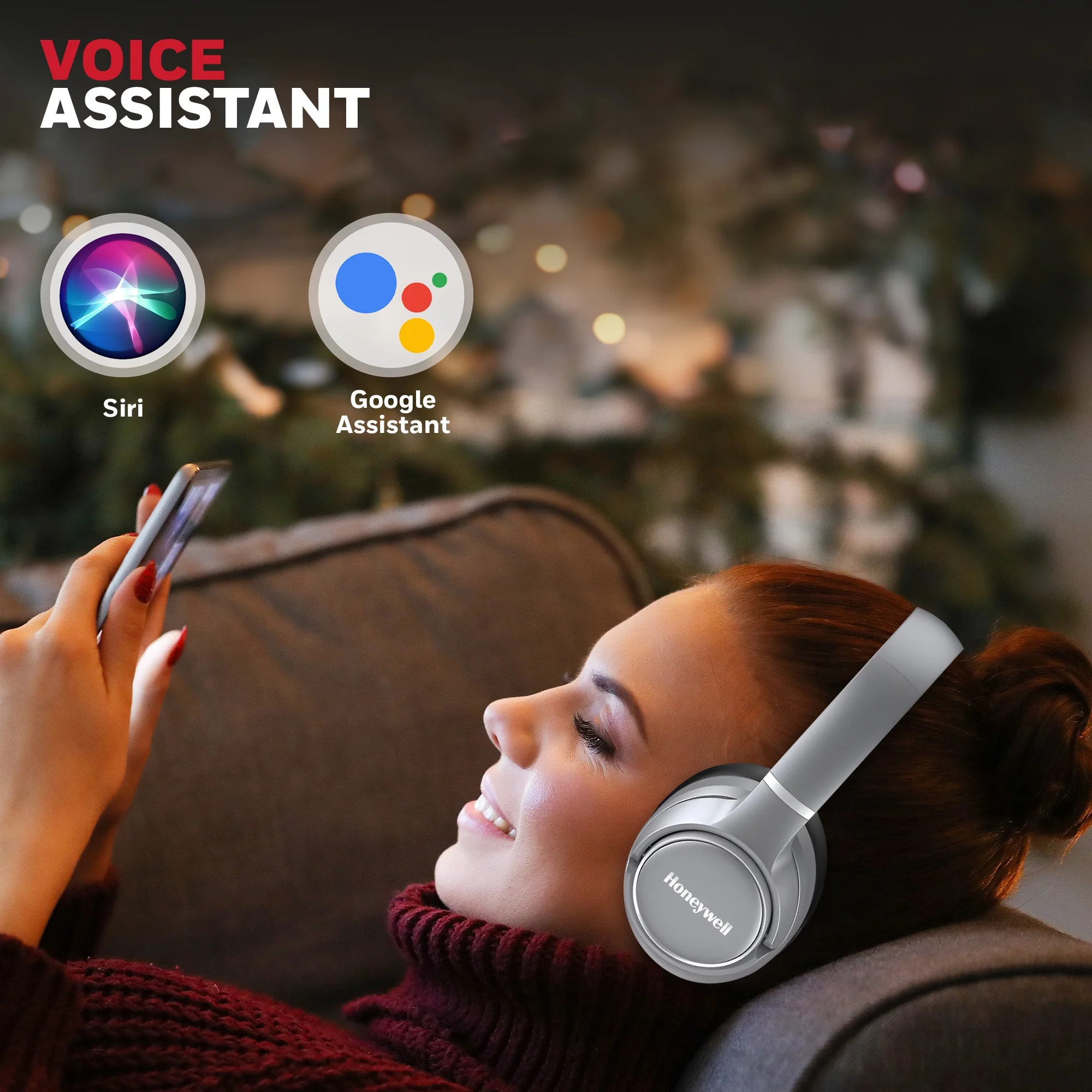 Trueno U20 ANC Bluetooth Headphones-Grey - Image 5