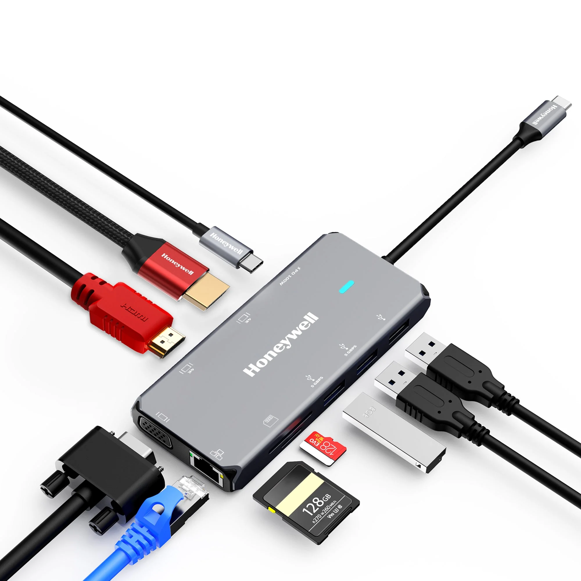 Type C Docking Station - 10 in 1