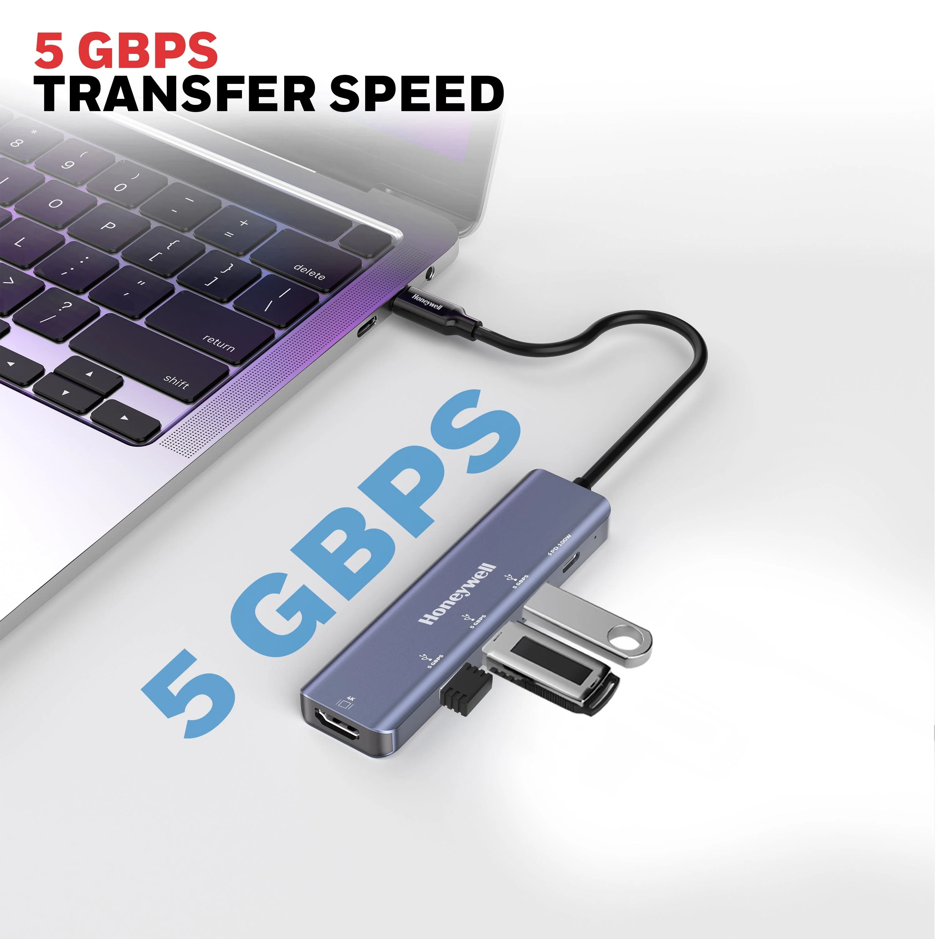 Type C Docking Station - 5 in 1 - Image 5
