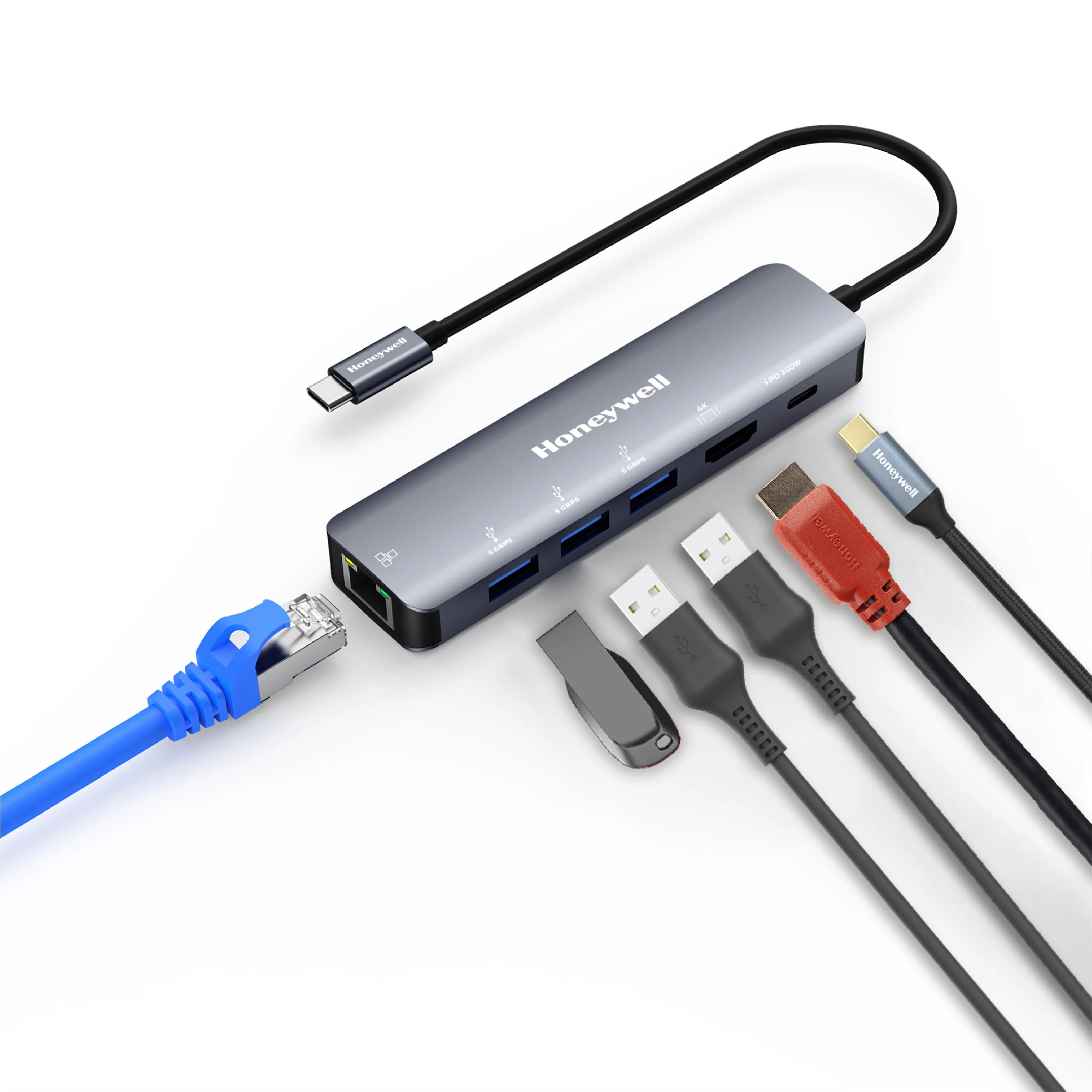 Type C Docking Station - 6 in 1