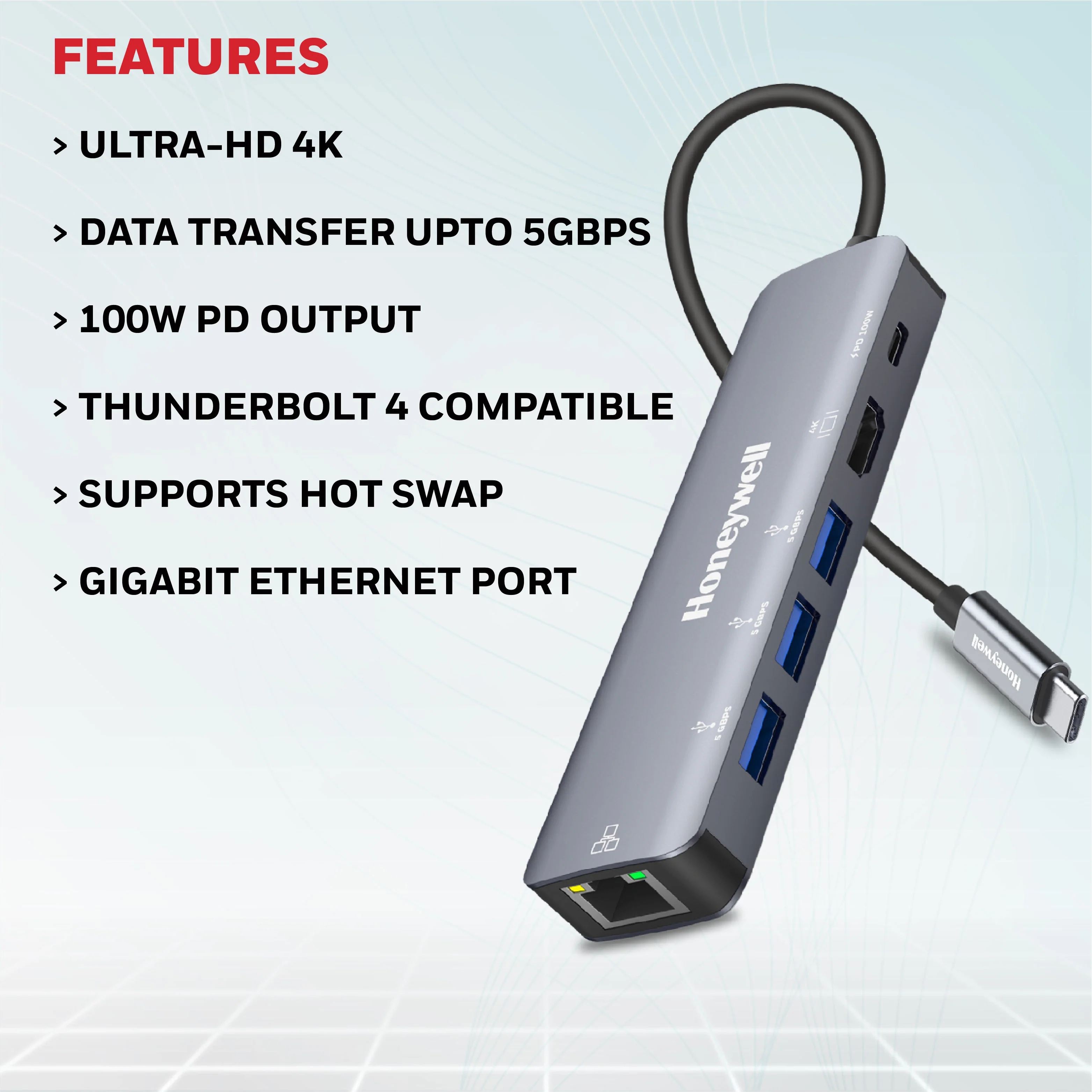 Type C Docking Station - 6 in 1 - Image 3