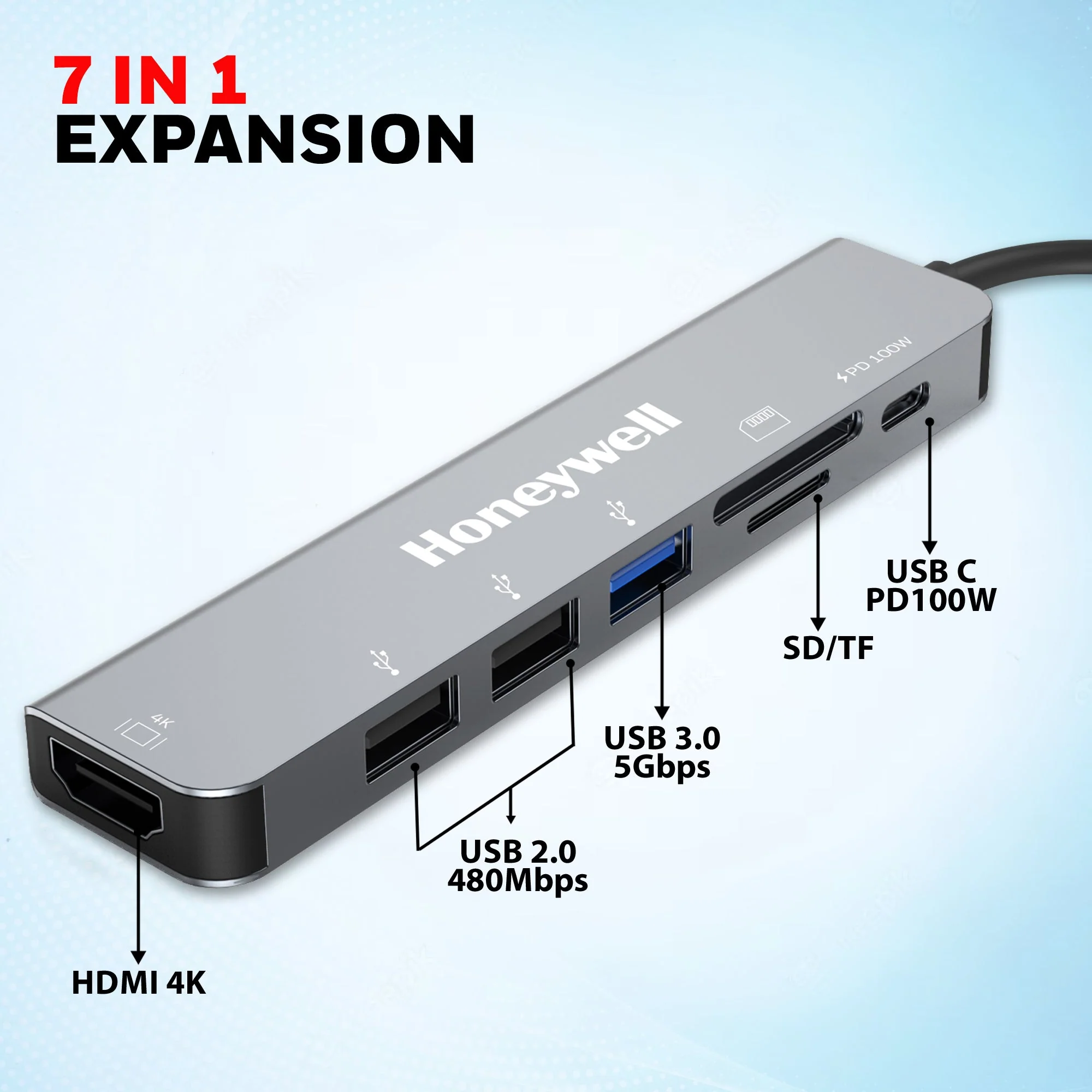 Type C Docking Station - 7 in 1 - Image 2