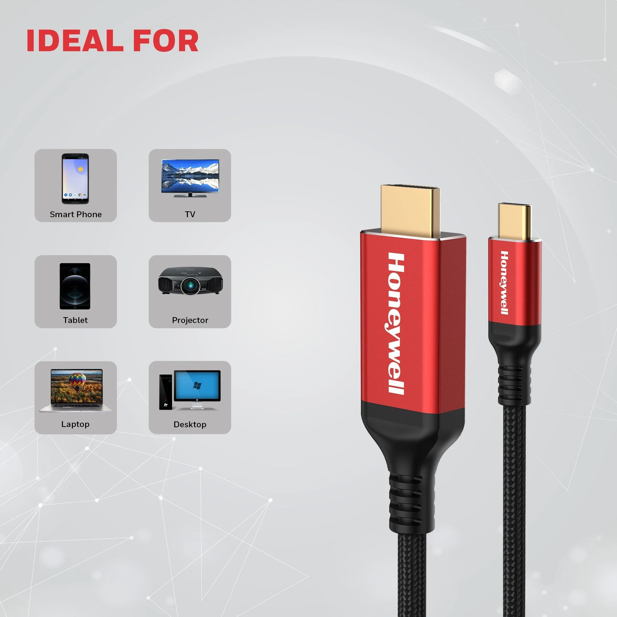 Type C to HDMI Cable - 1 meter - Image 5