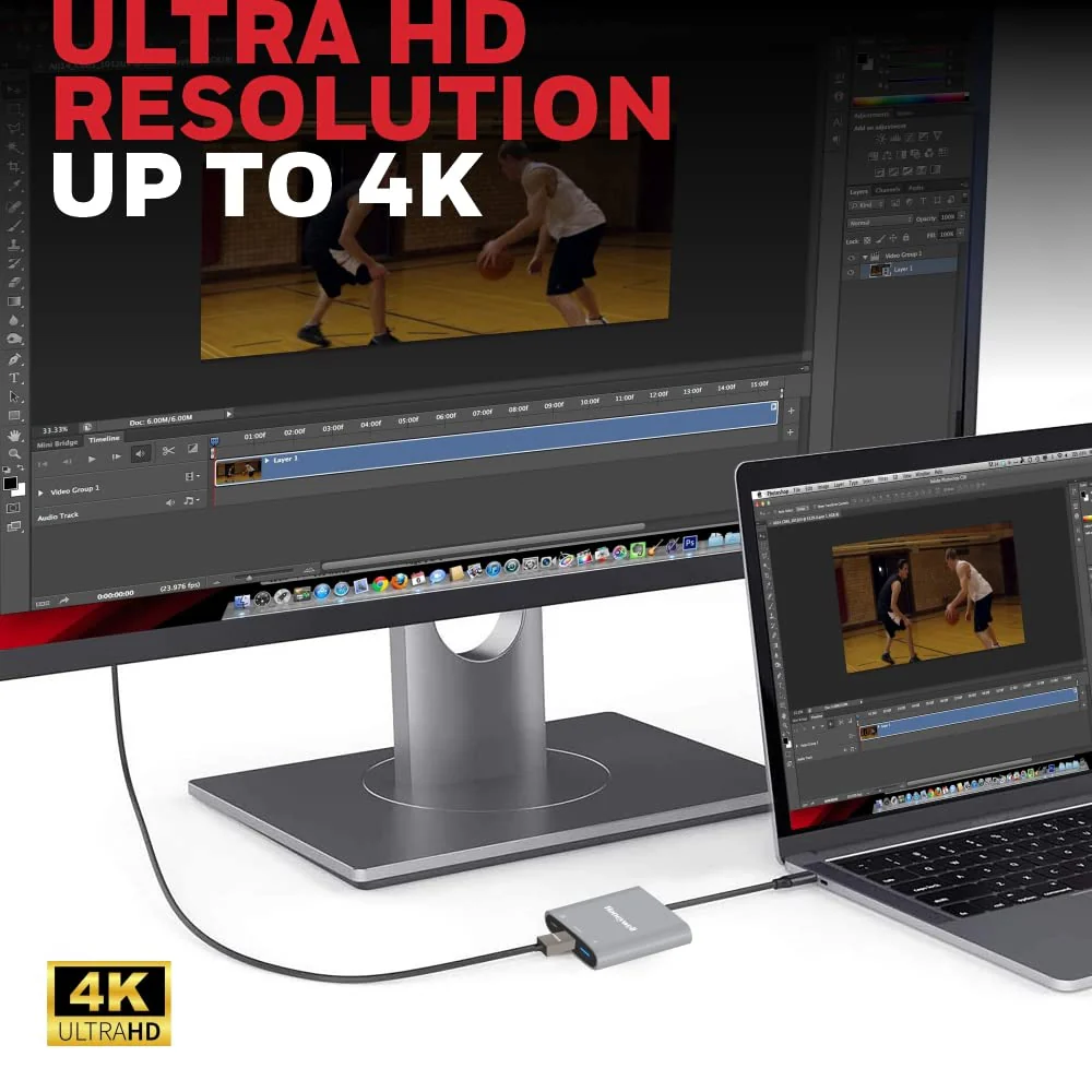 Type C to HDMI with PD Charging and USB 3.0 Adapter - Image 3