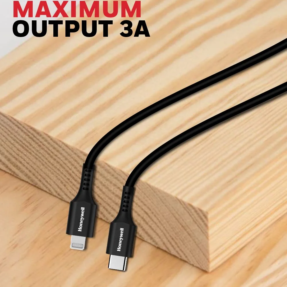 Type C to Lightning cable 1.8Mtr - Black - Image 4
