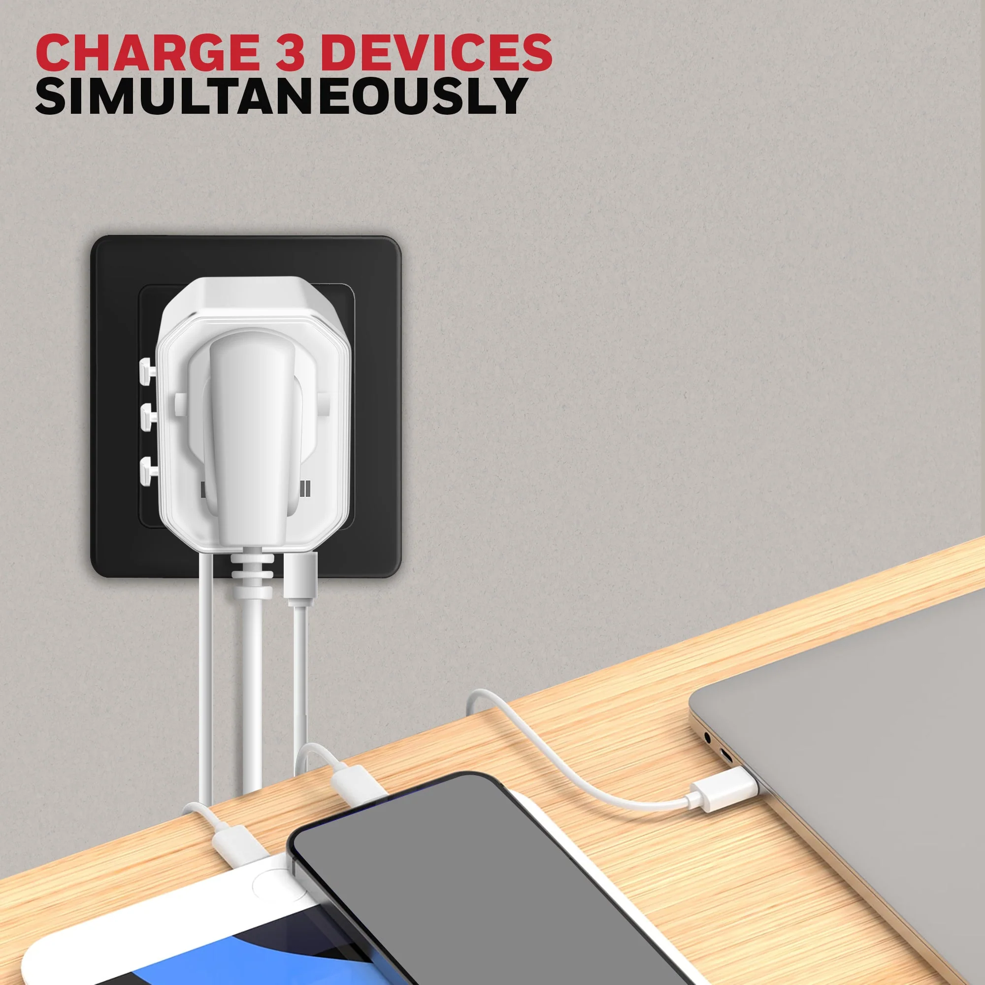 Universal World Travel Adapter - 12W(White) - Image 4