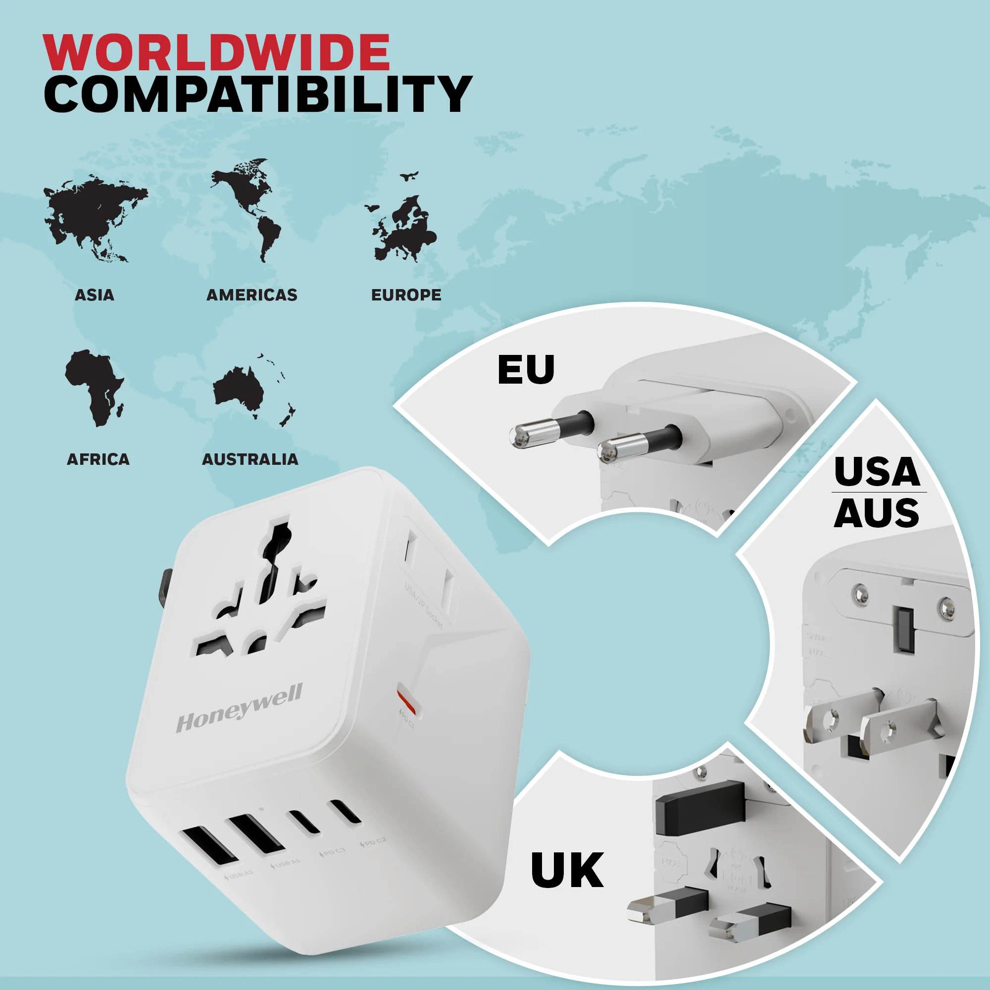 World Travel Adapter - 45W - Image 2