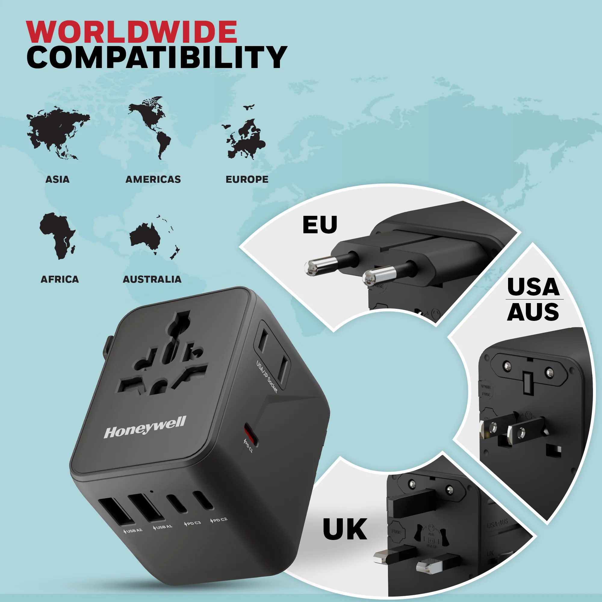 World Travel Adapter - 45W - Image 2