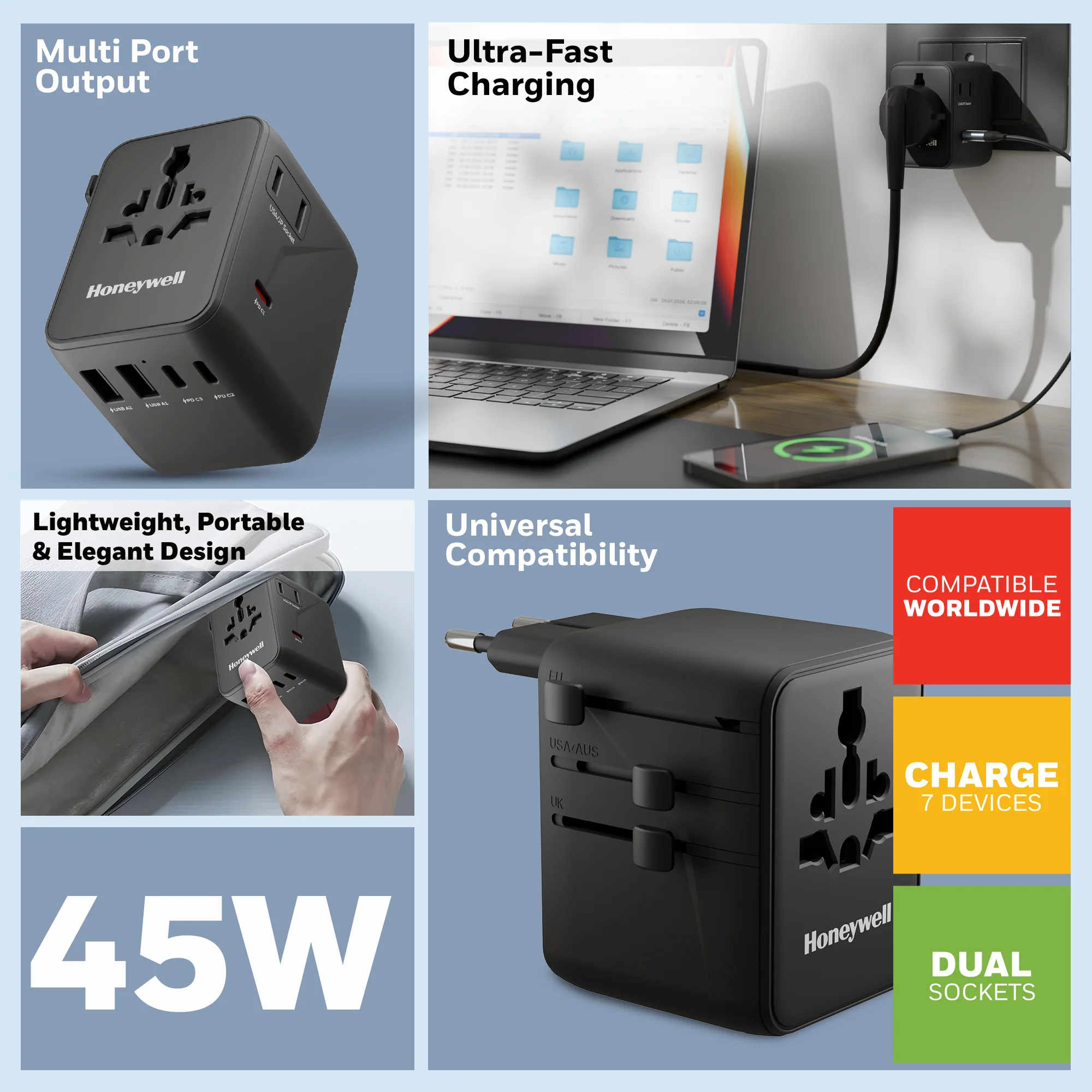 World Travel Adapter - 45W - Image 7