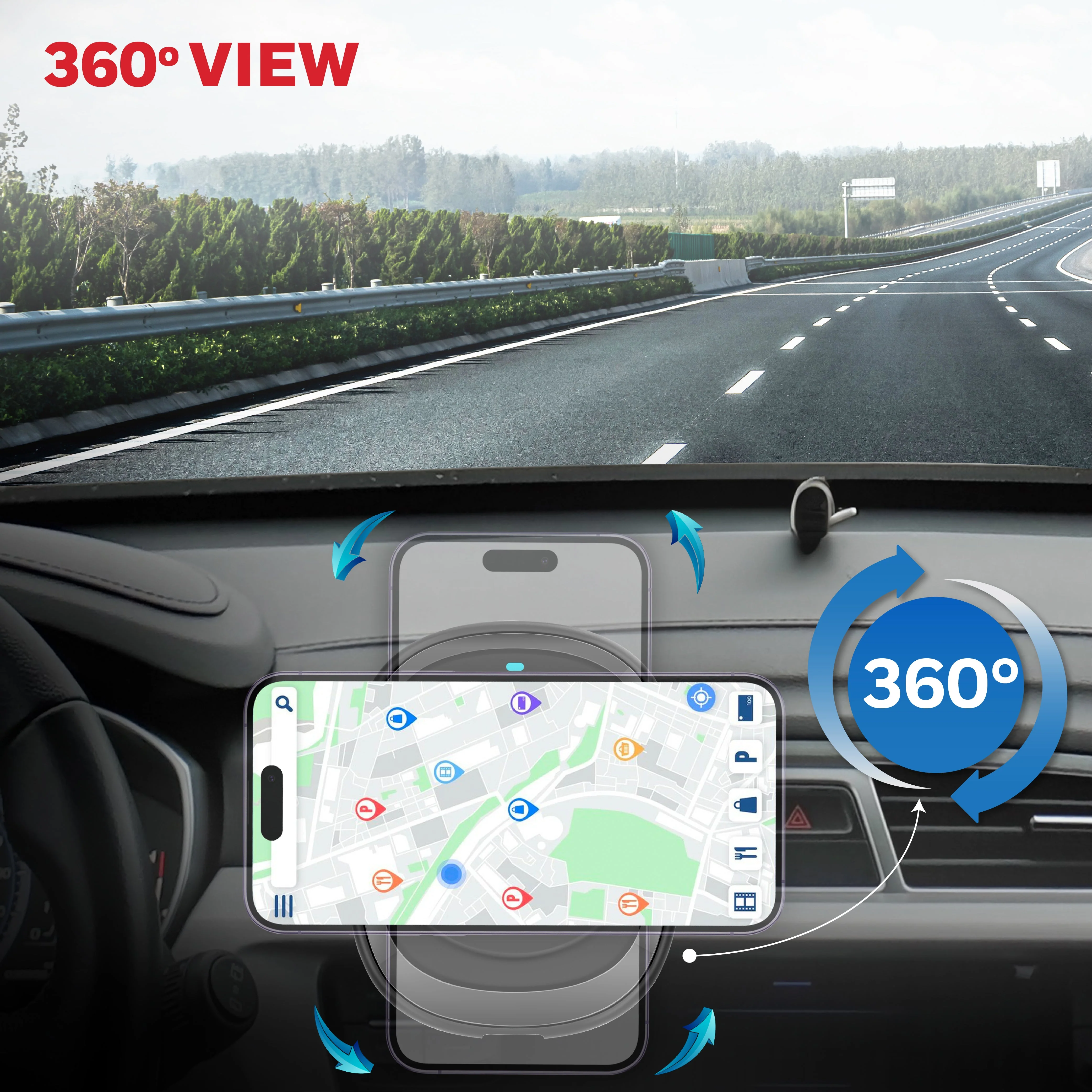 Zest MagSafe Phone Mount Car Charger - Image 2
